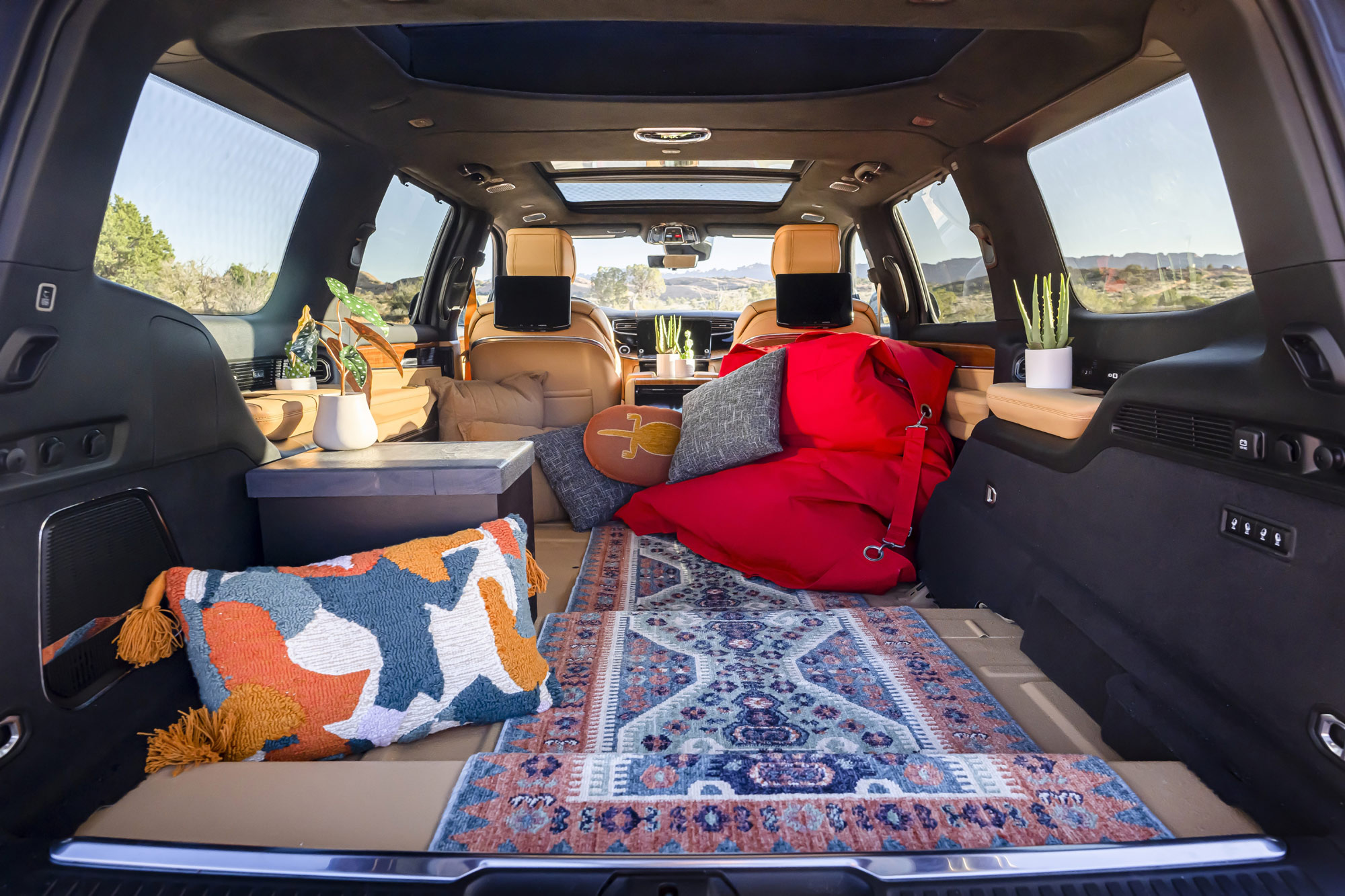 Jeep Grand Wagoneer Overland concept interior at the 2023 Easter Jeep Safari