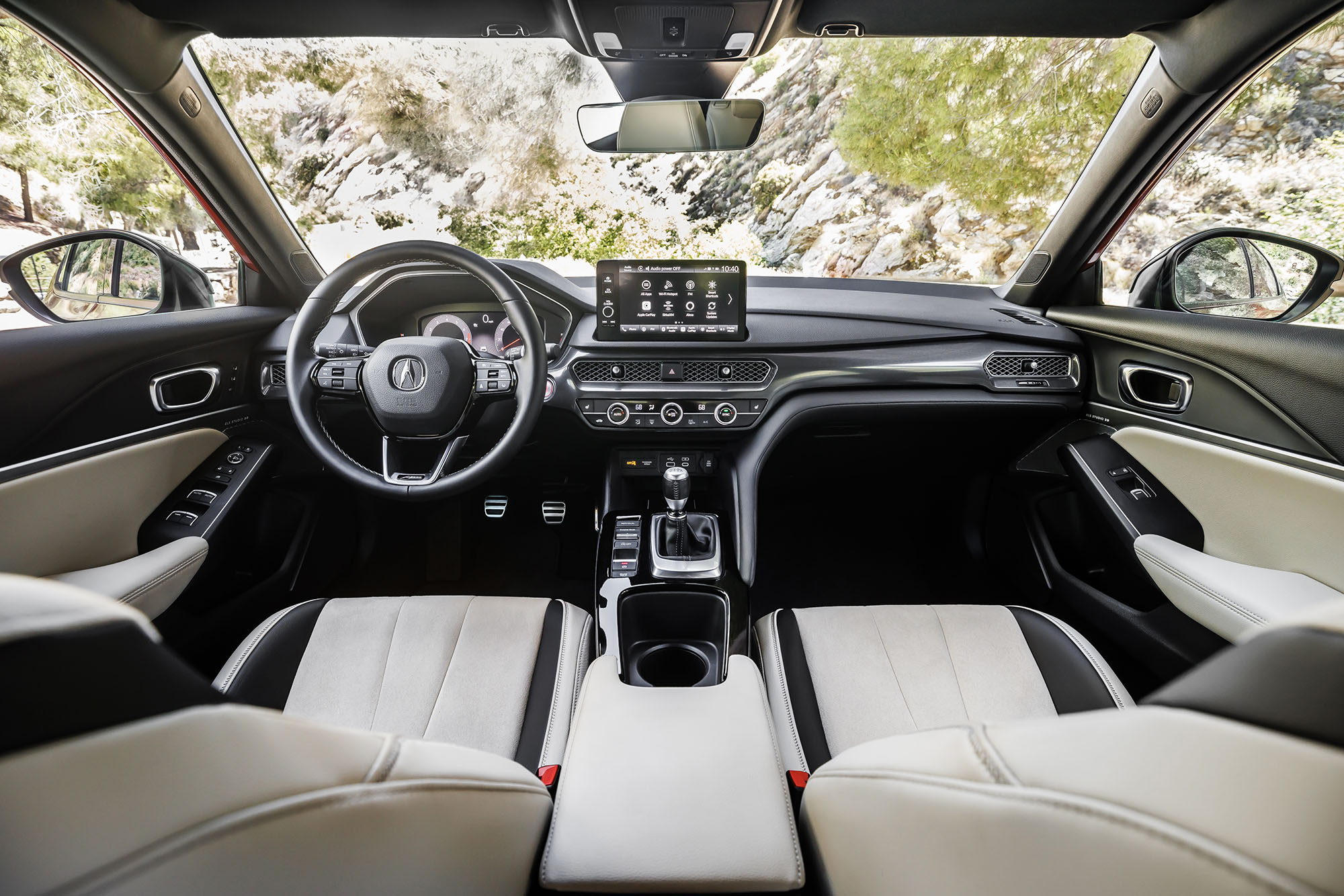 2023 Acura Integra A-Spec interior in cream white