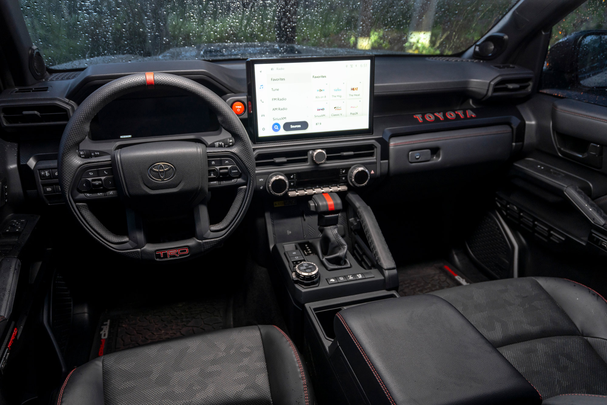 2025 Toyota 4Runner interior and infotainment screen.