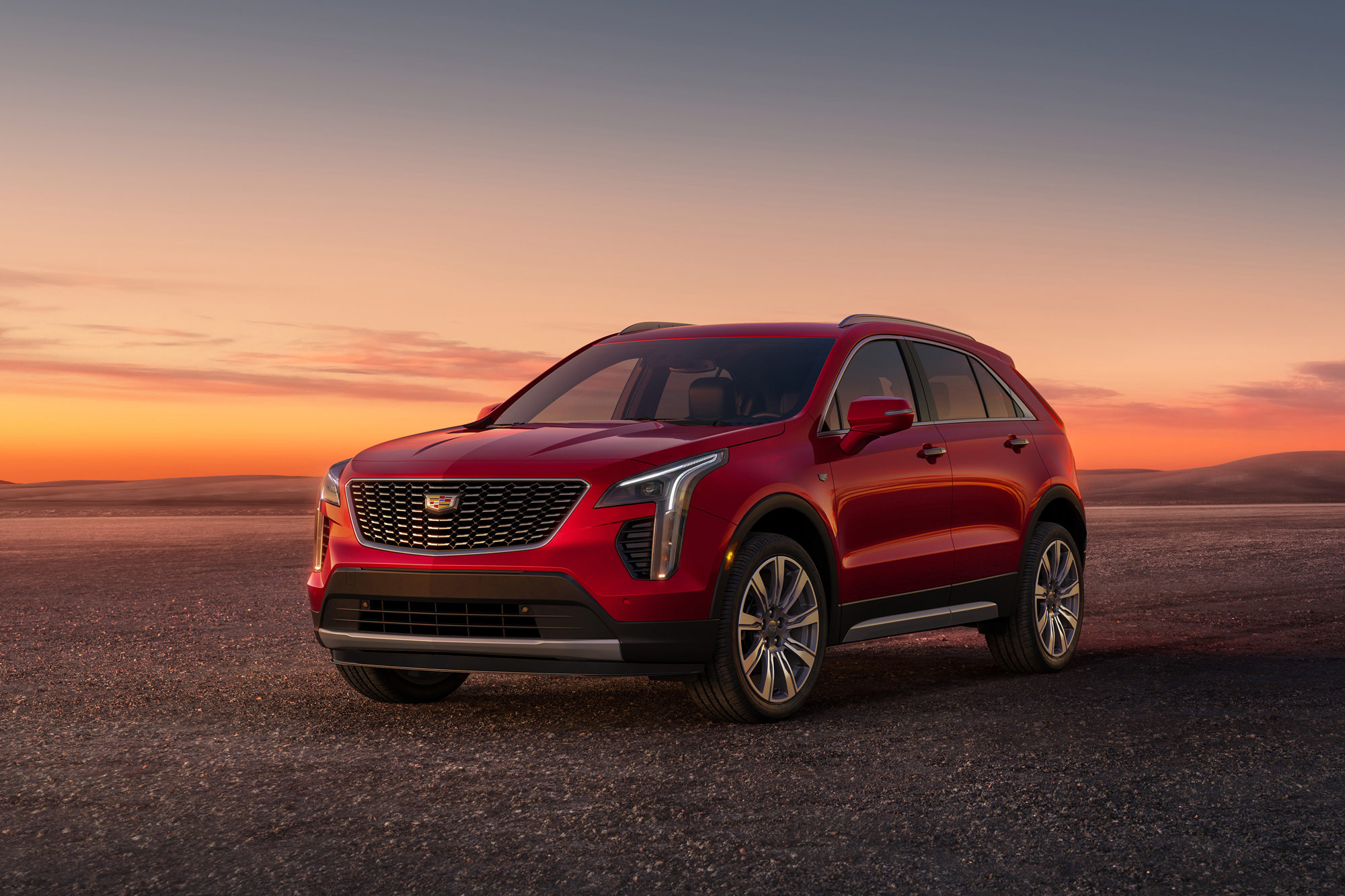 Front of a 2023 Cadillac XT4
