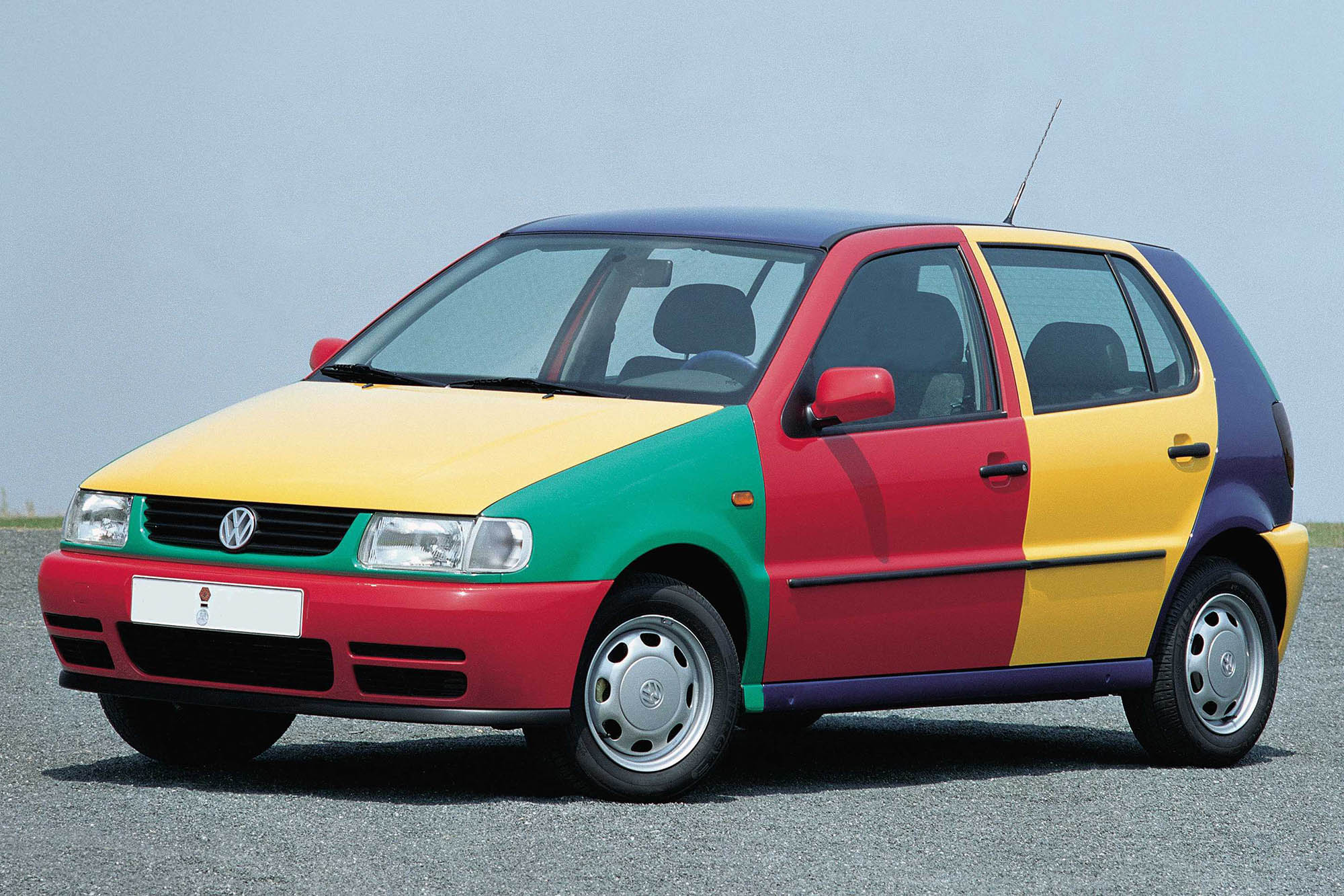 1995 Volkswagen Polo with the Harlequin paint job