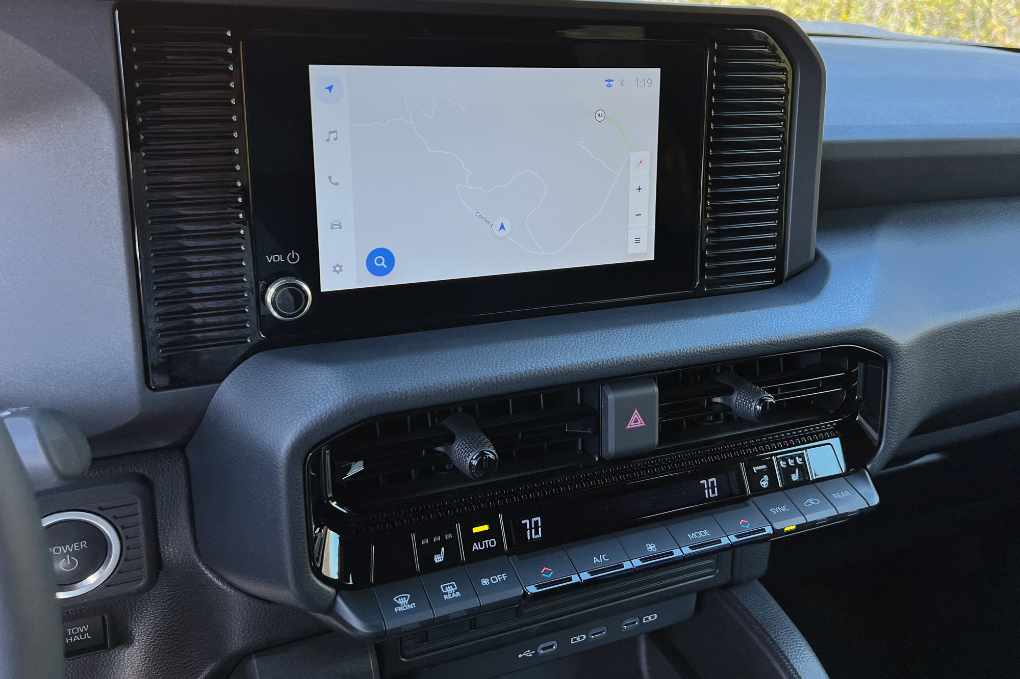 The 2024 Toyota Land Cruiser 1958 Edition's infotainment system