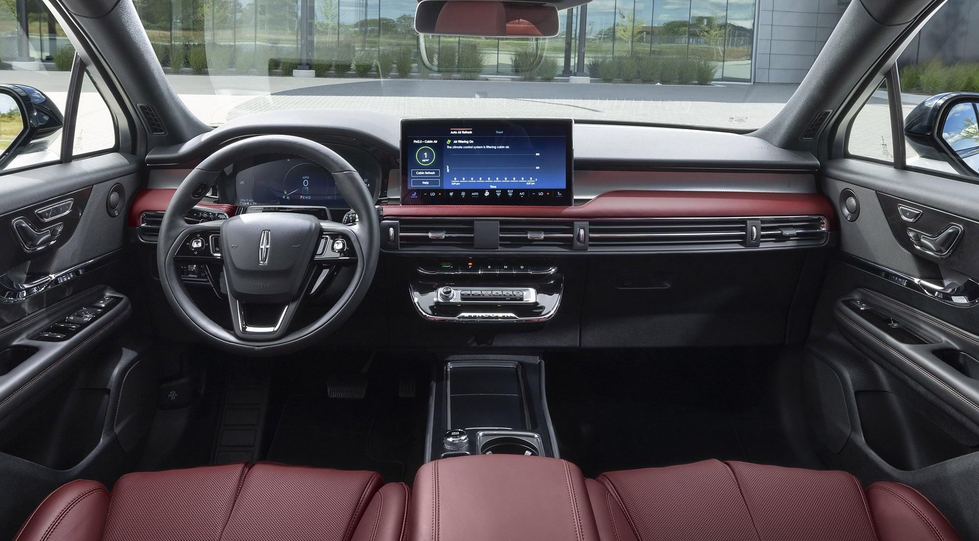 2023 Lincoln Corsair Reserve interior in Eternal Red