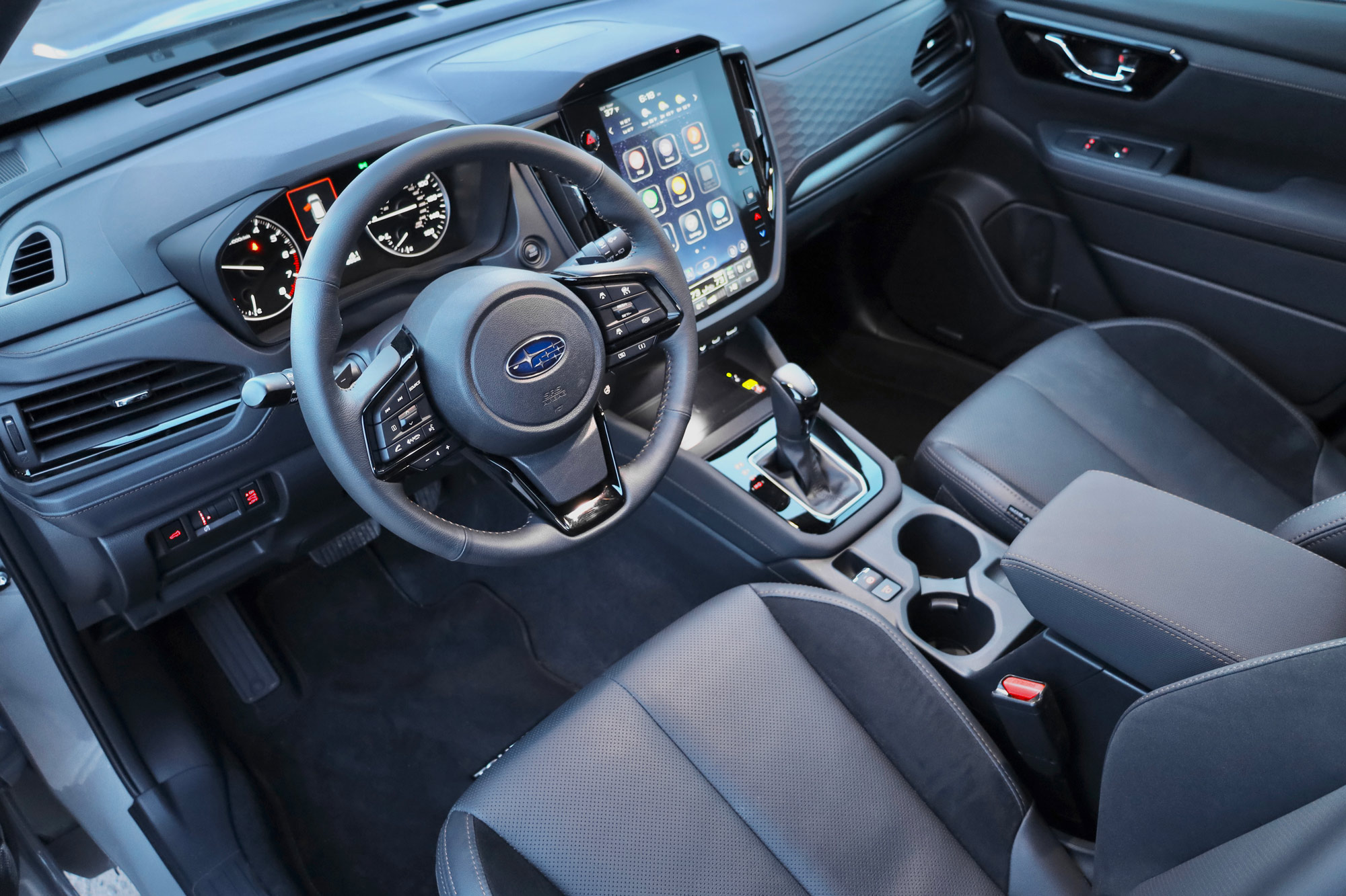 The dashboard and front seats of a 2025 Subaru Forester