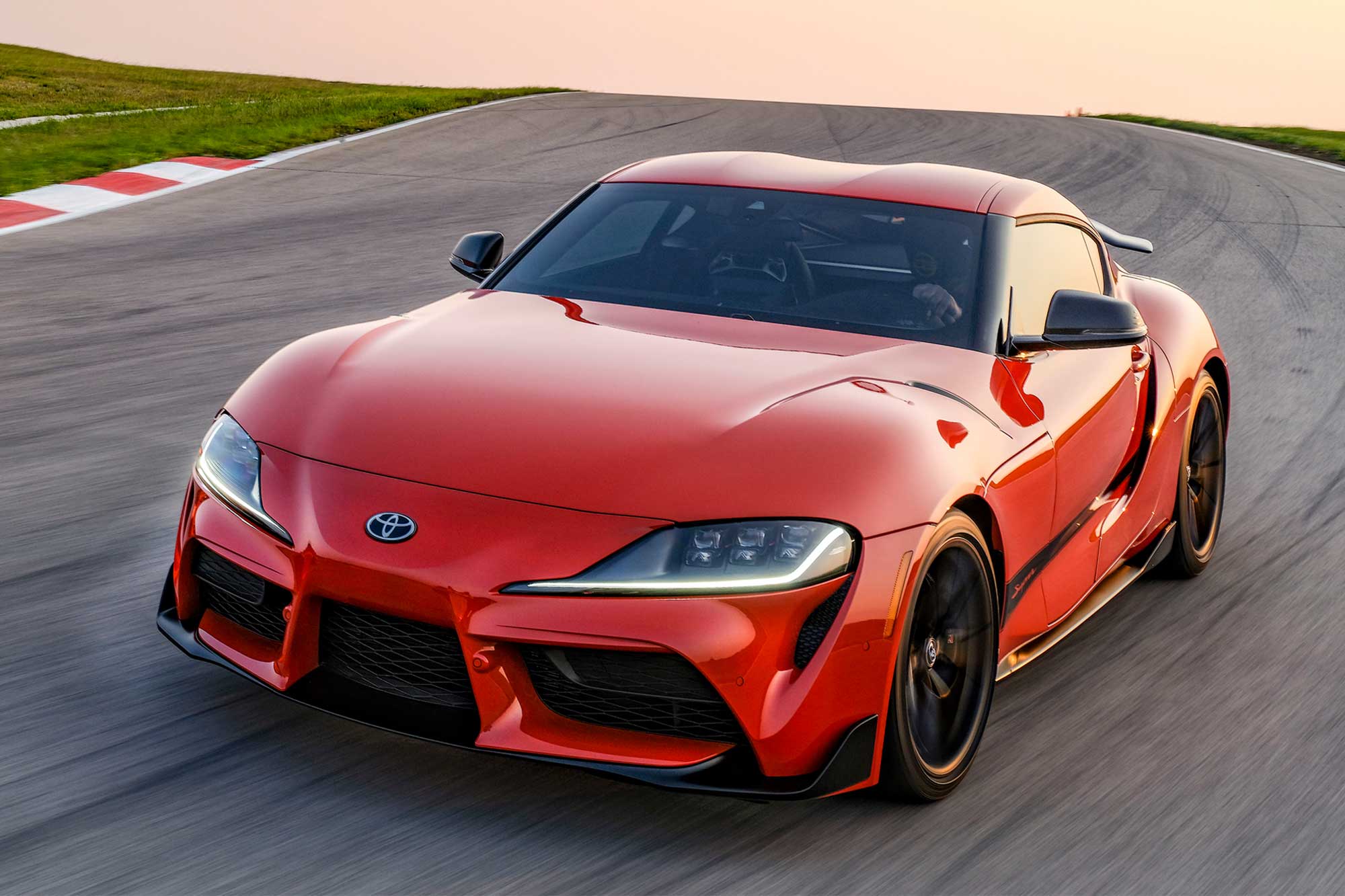 Red Toyota GR Supra