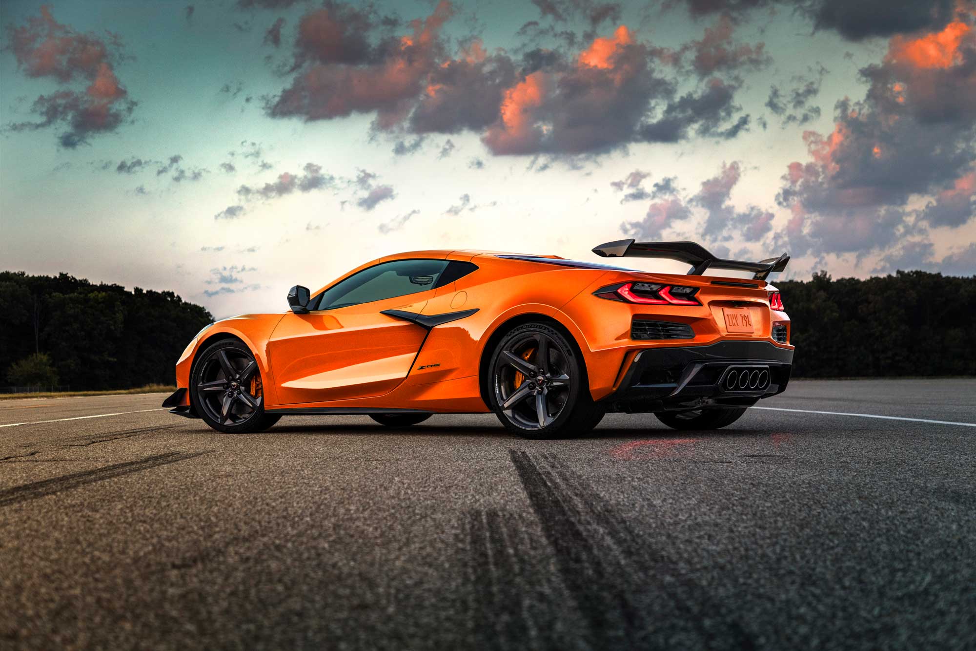 Orange Chevrolet Corvette