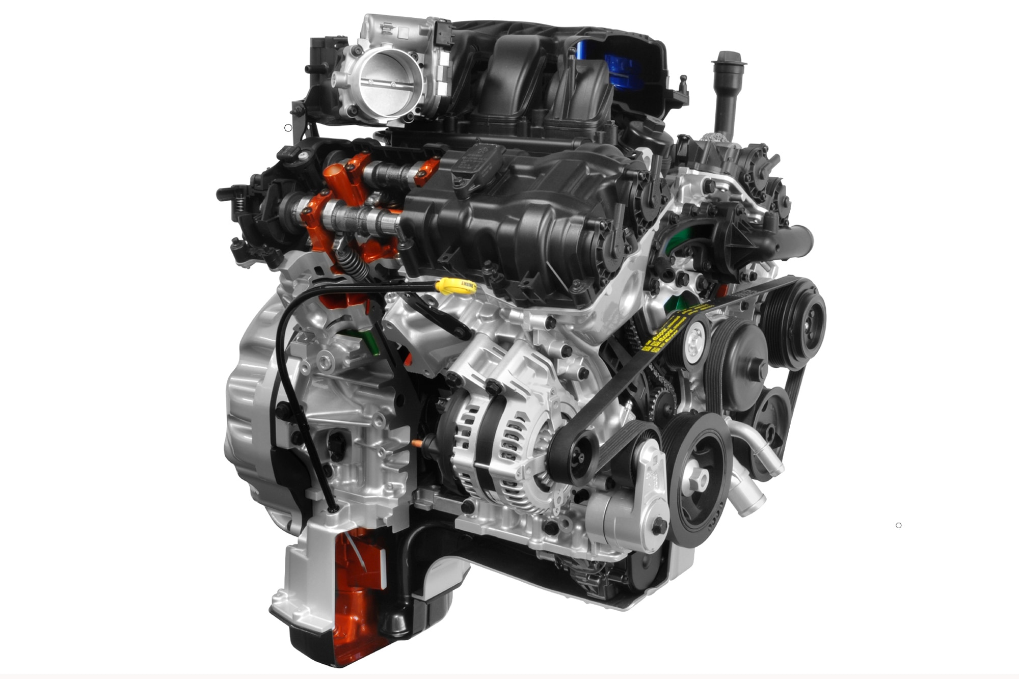 A Pentastar 3.6-liter V6 engine