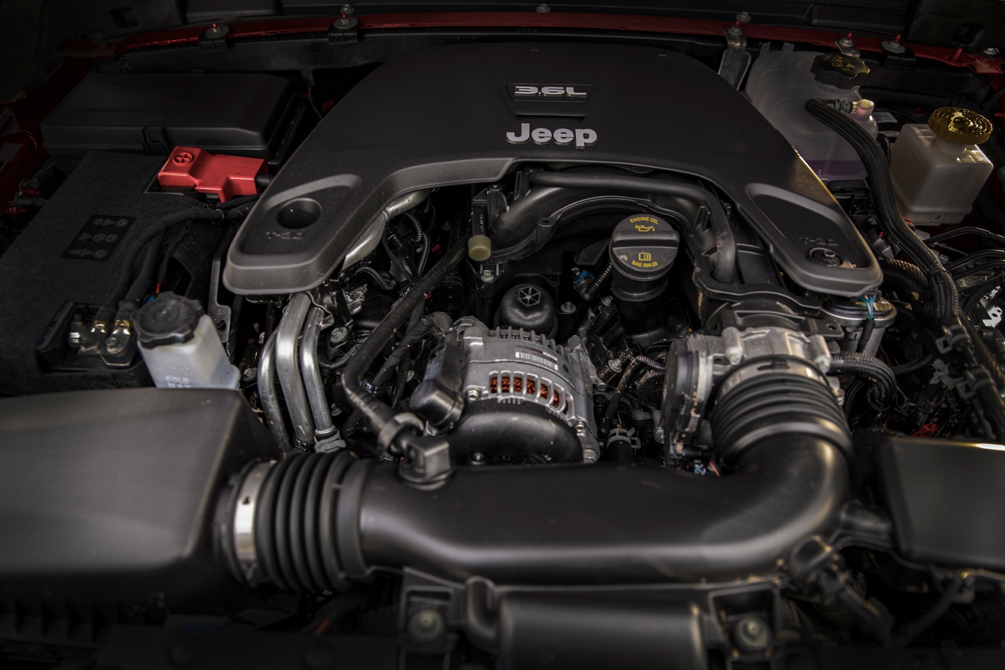 A Pentastar 3.6-liter V6 engine in a Jeep Gladiator