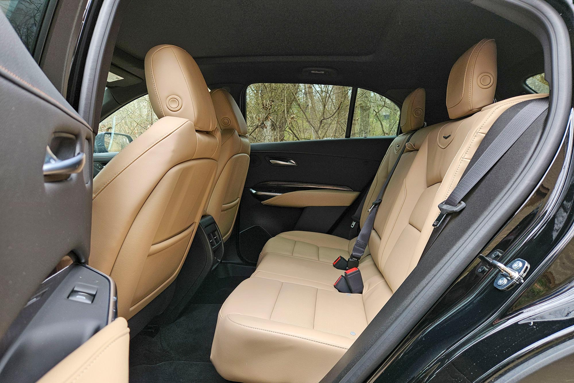 Rear seats in a 2024 Cadillac XT4