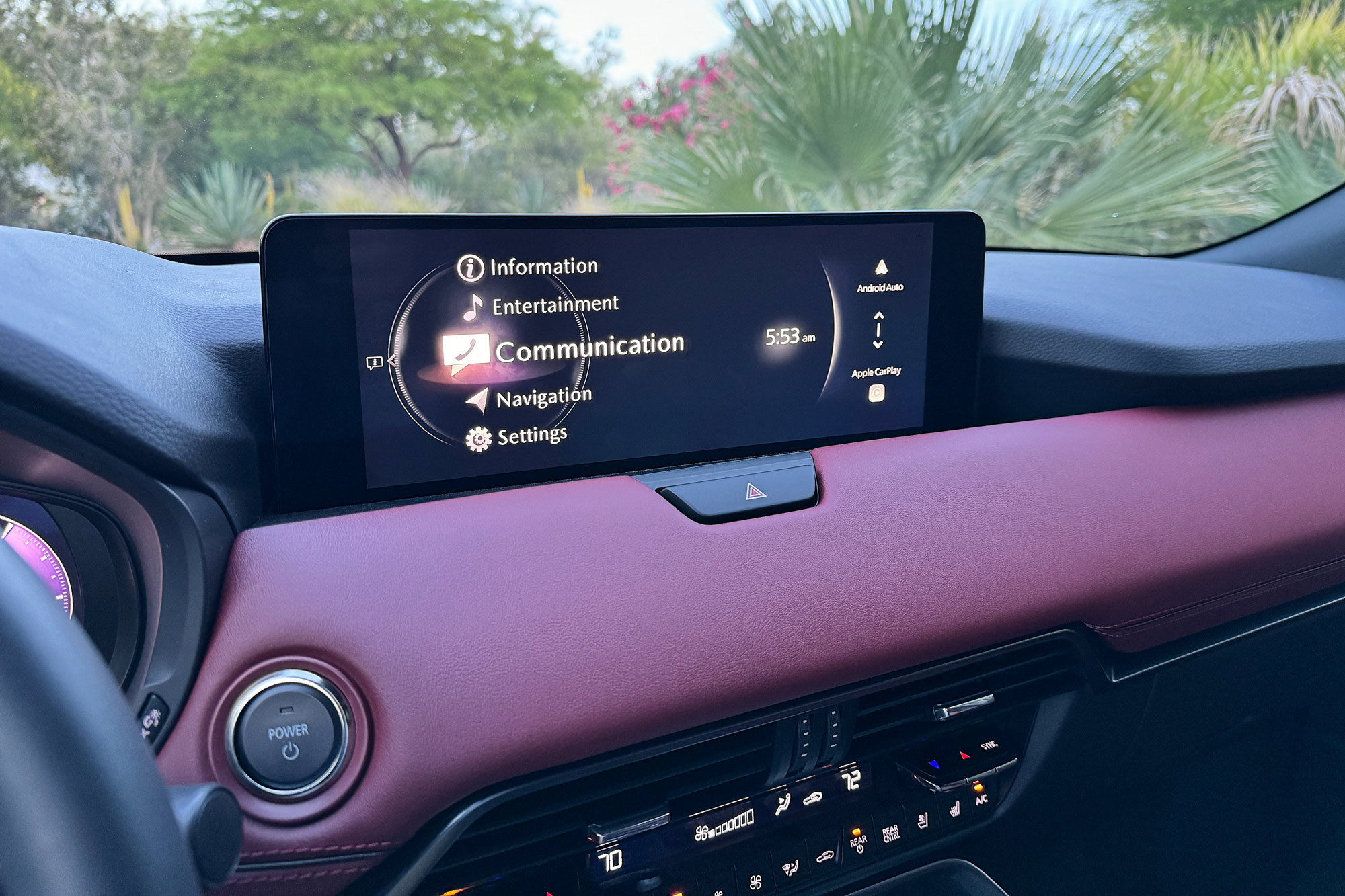 The Mazda Connect infotainment screen in a 2025 Mazda CX-70 PHEV.
