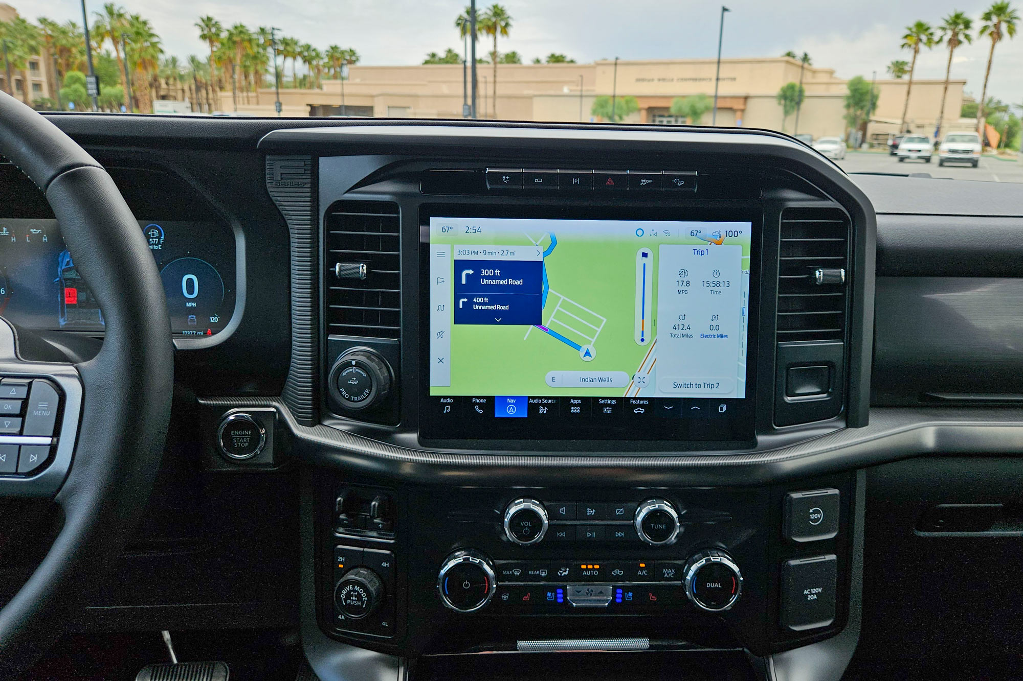 12.0-inch touchscreen infotainment system in a 2024 Ford F-150