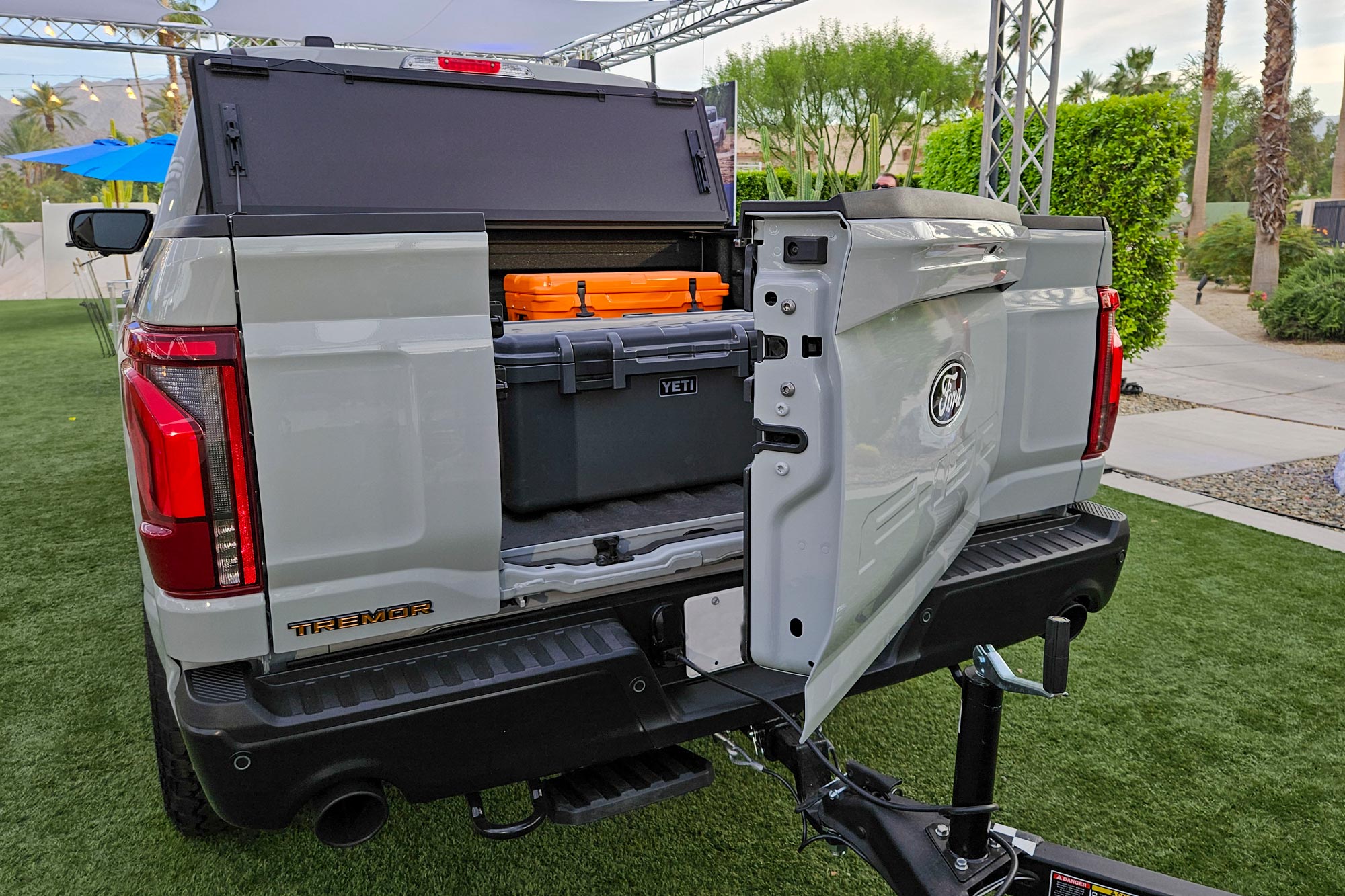 The new Pro Access Tailgate with the center section open