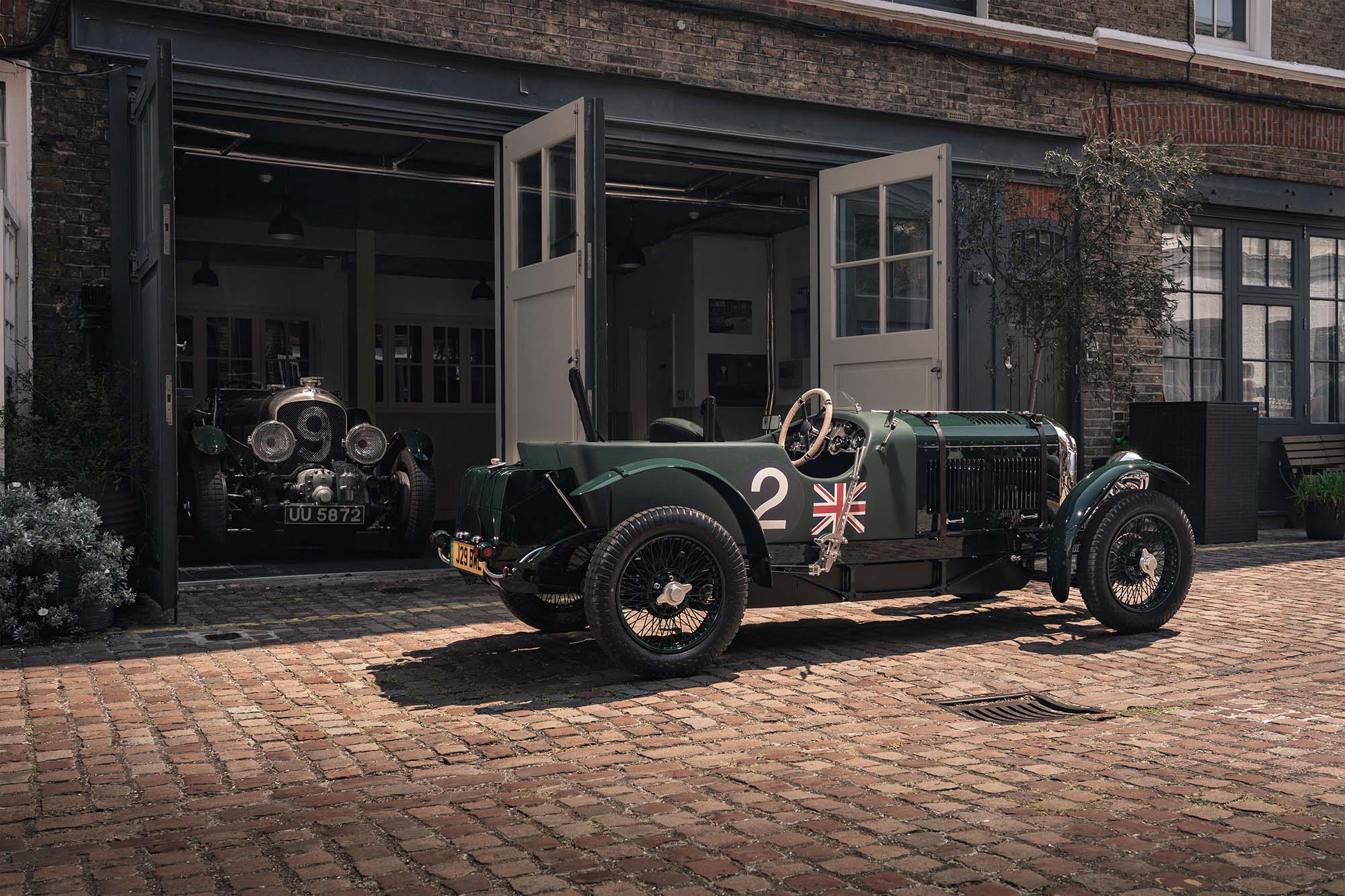 A pair of antique Bentley Blower race cars