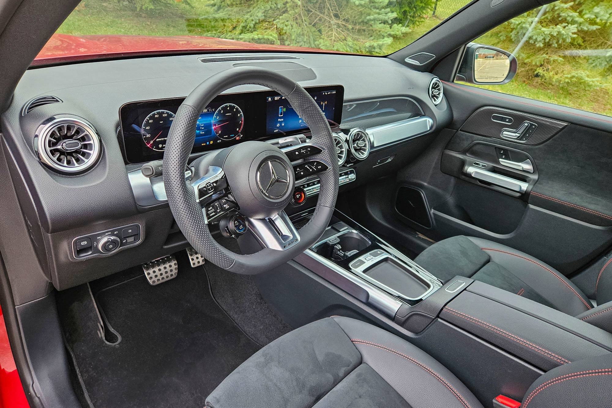 2024 Mercedes-AMG GLB 35 interior and dashboard
