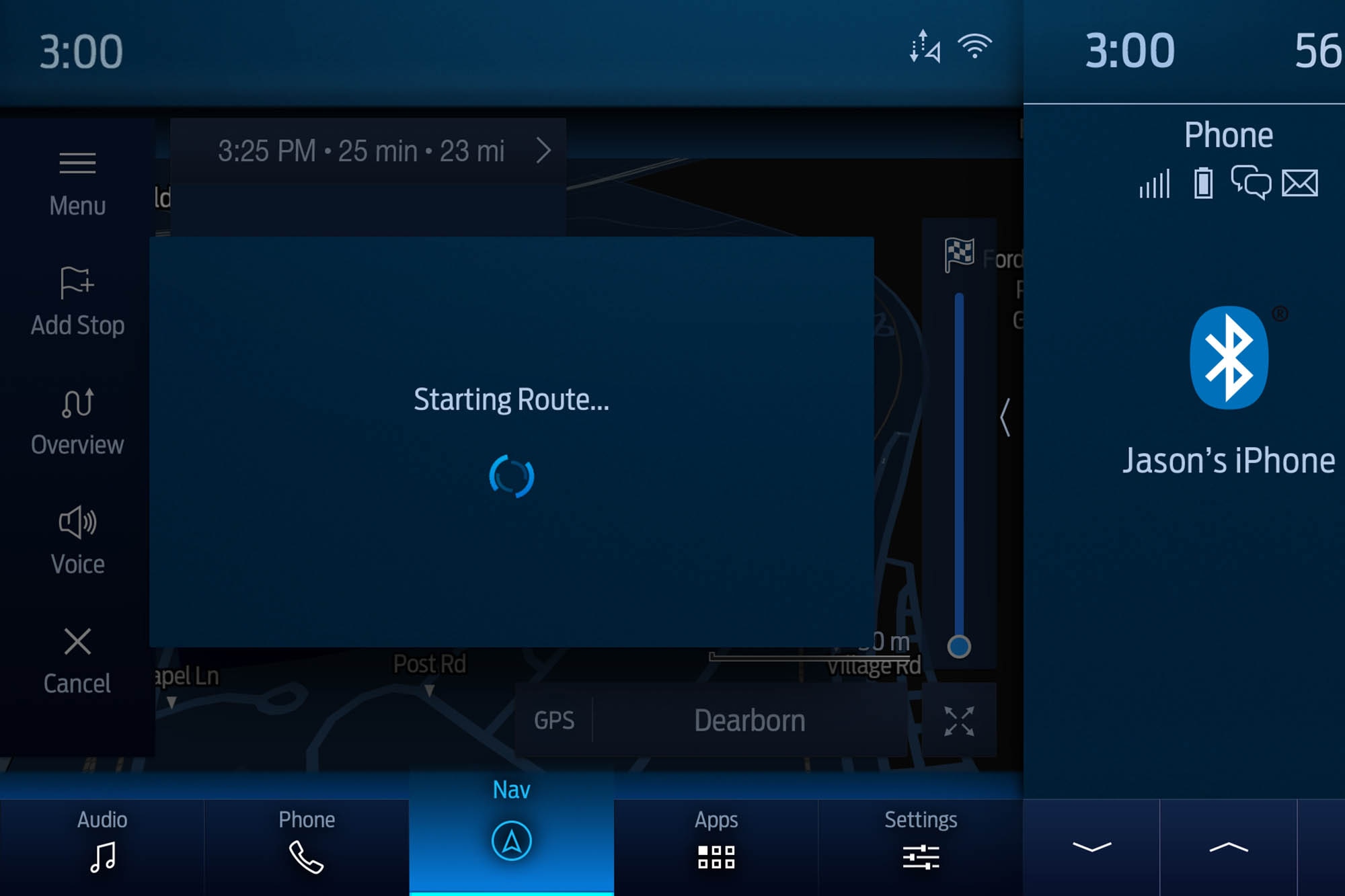 Ford vehicle with Amazon Alexa Built-in on the infotainment screen.