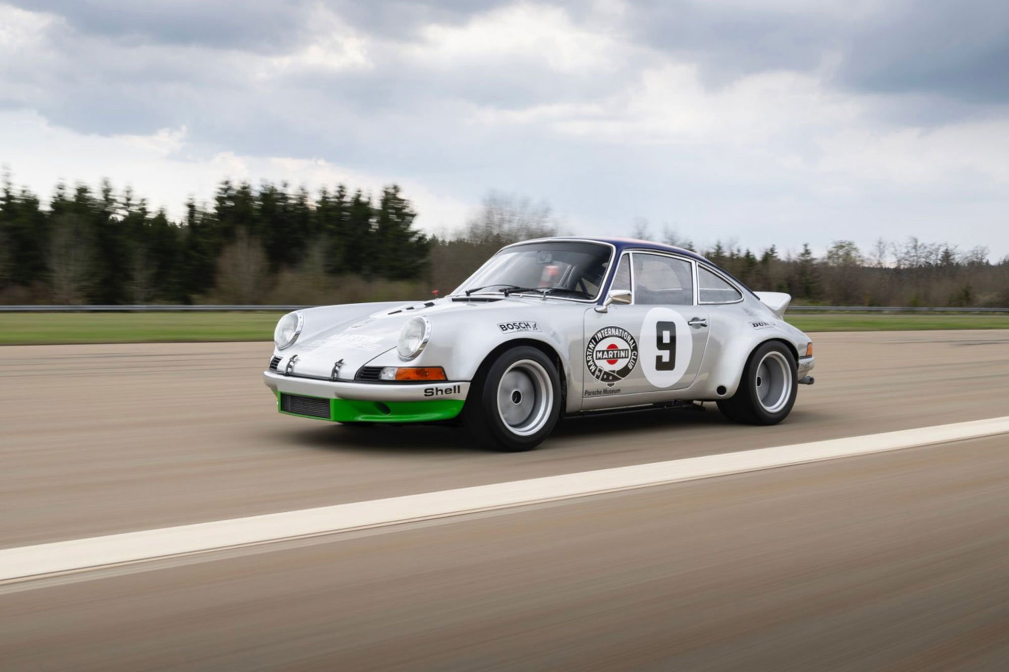 Porsche 911 on racetrack