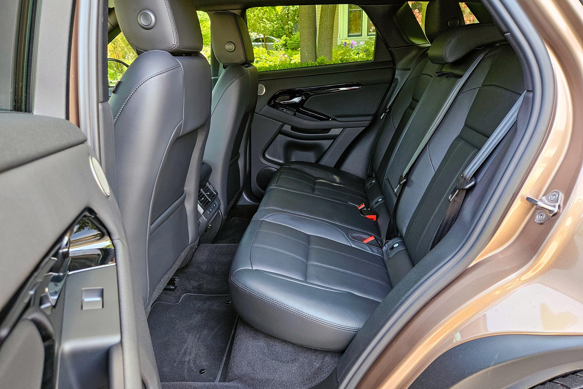 Back seat  of a 2024 Range Rover Evoque