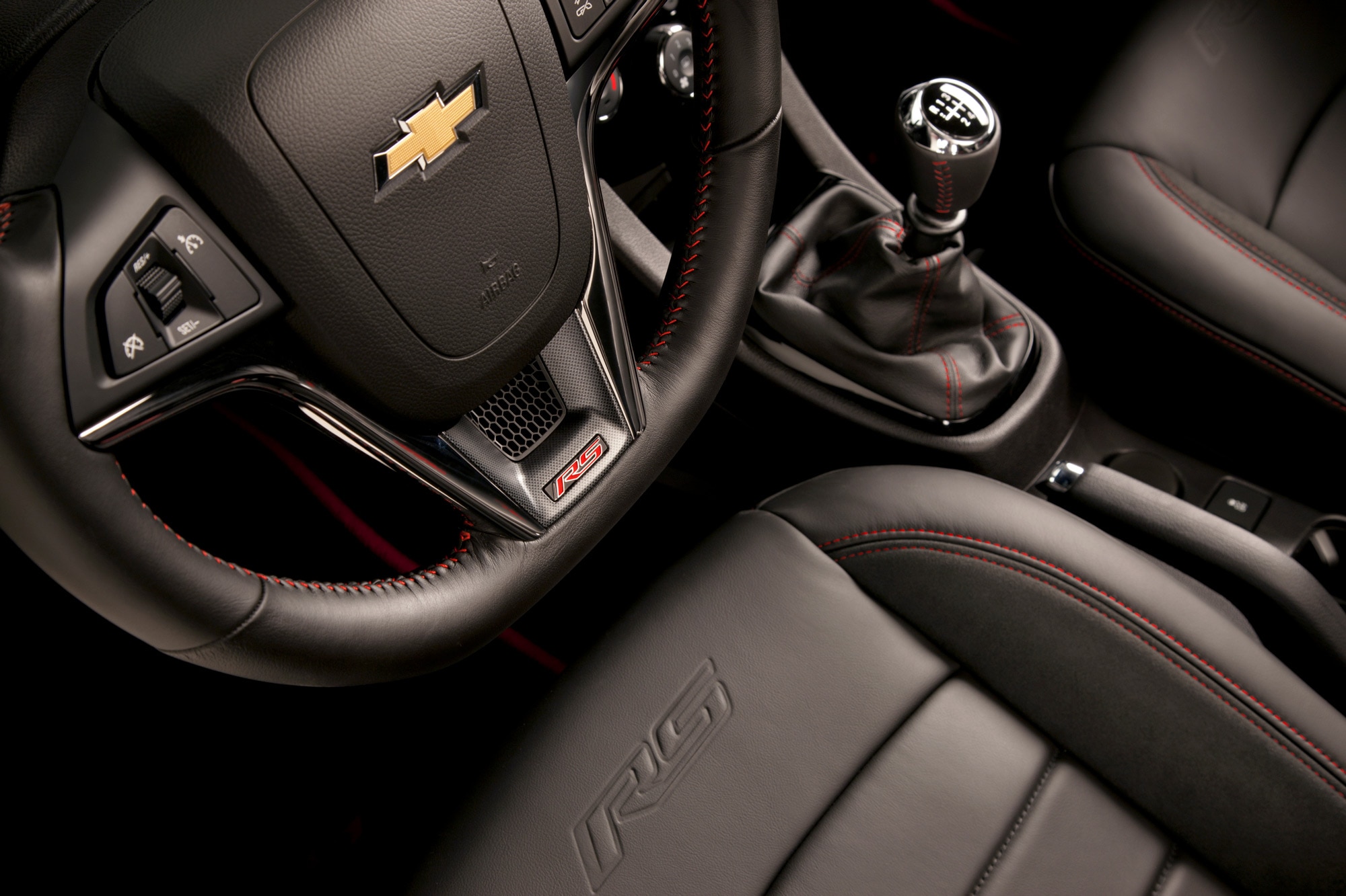 Interior a 2013 Chevrolet Sonic RS