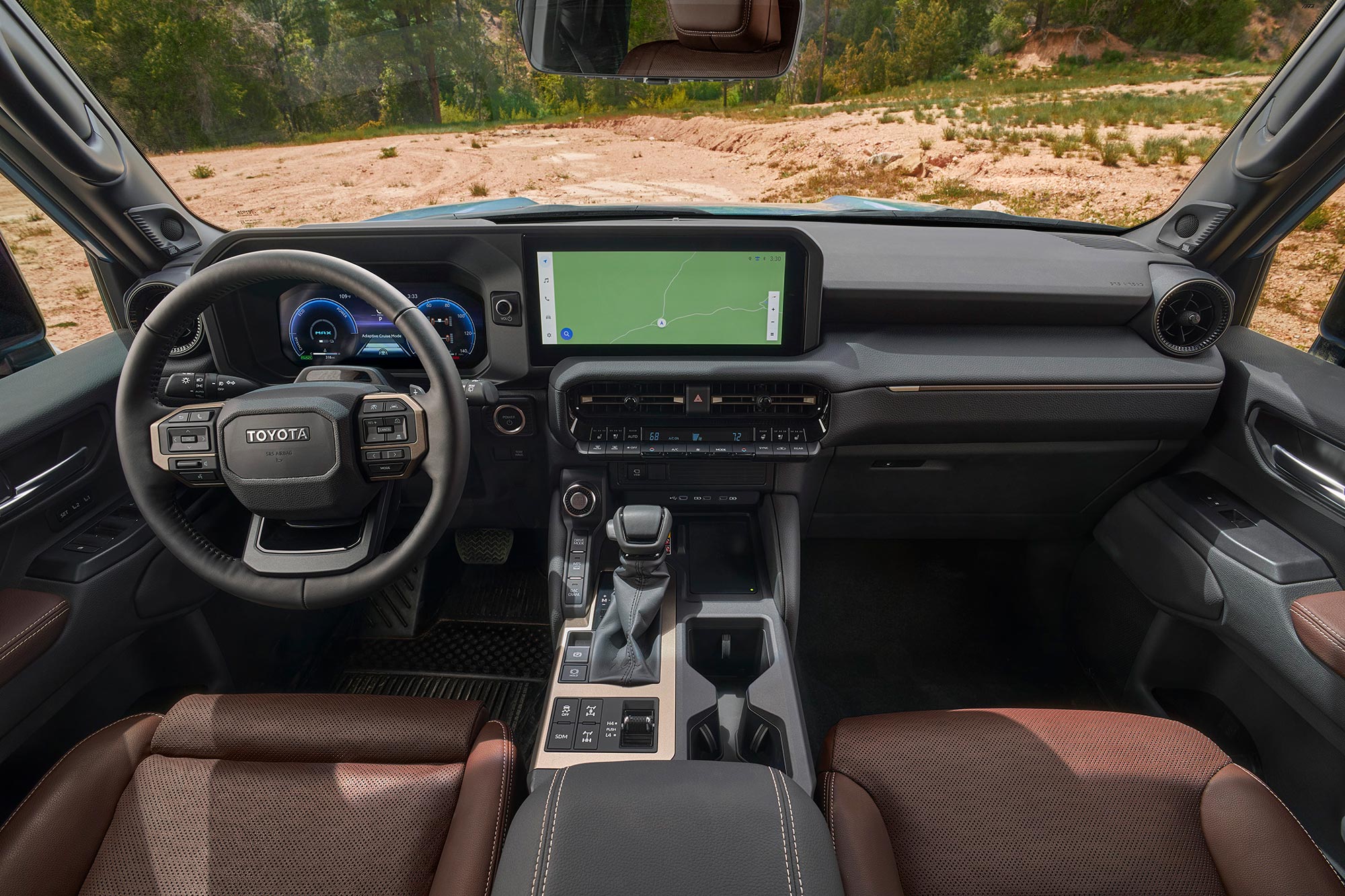 Interior of a 2024 Toyota Land Cruiser