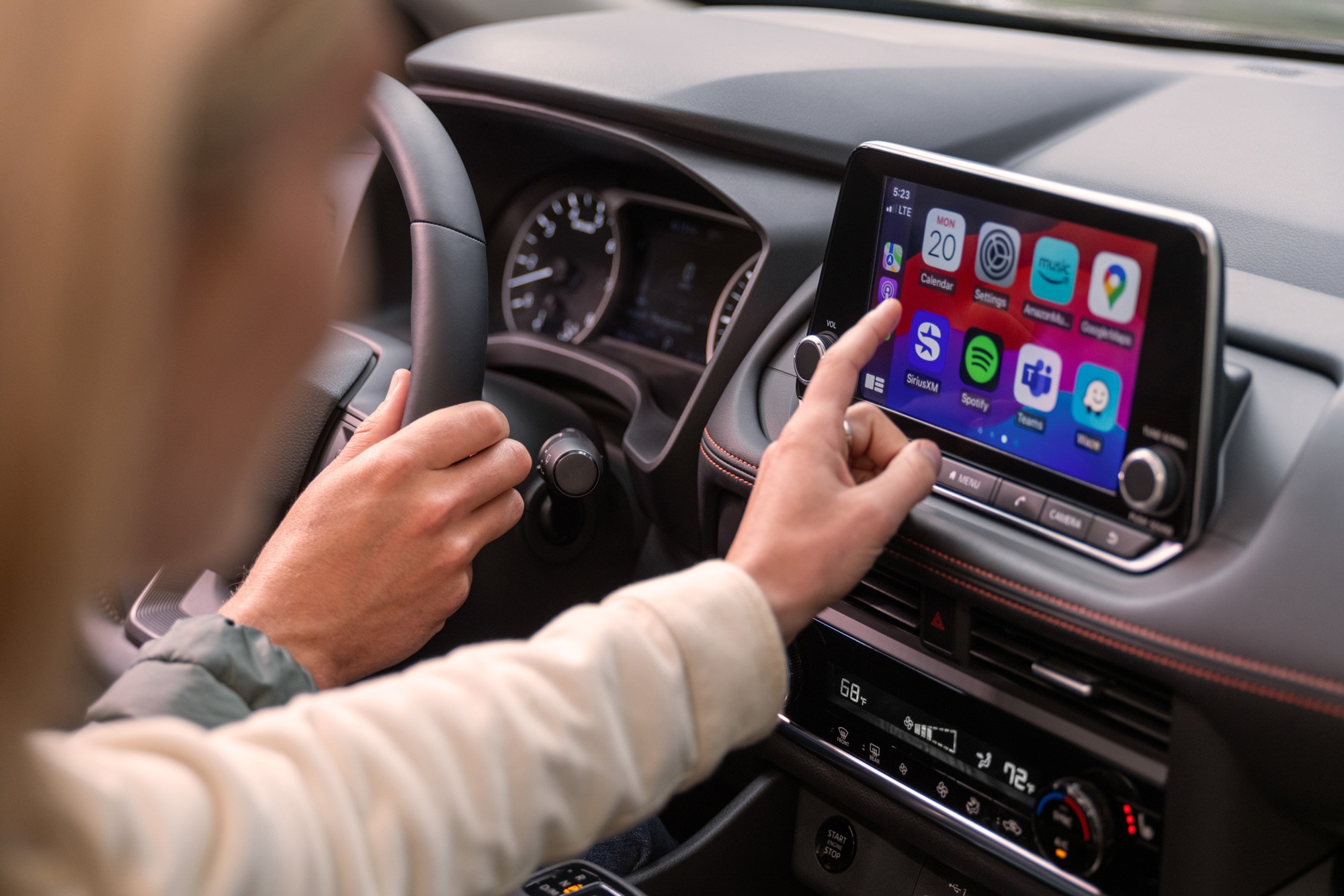 Infotainment screen in a 2025 Nissan Rogue Rock Creek