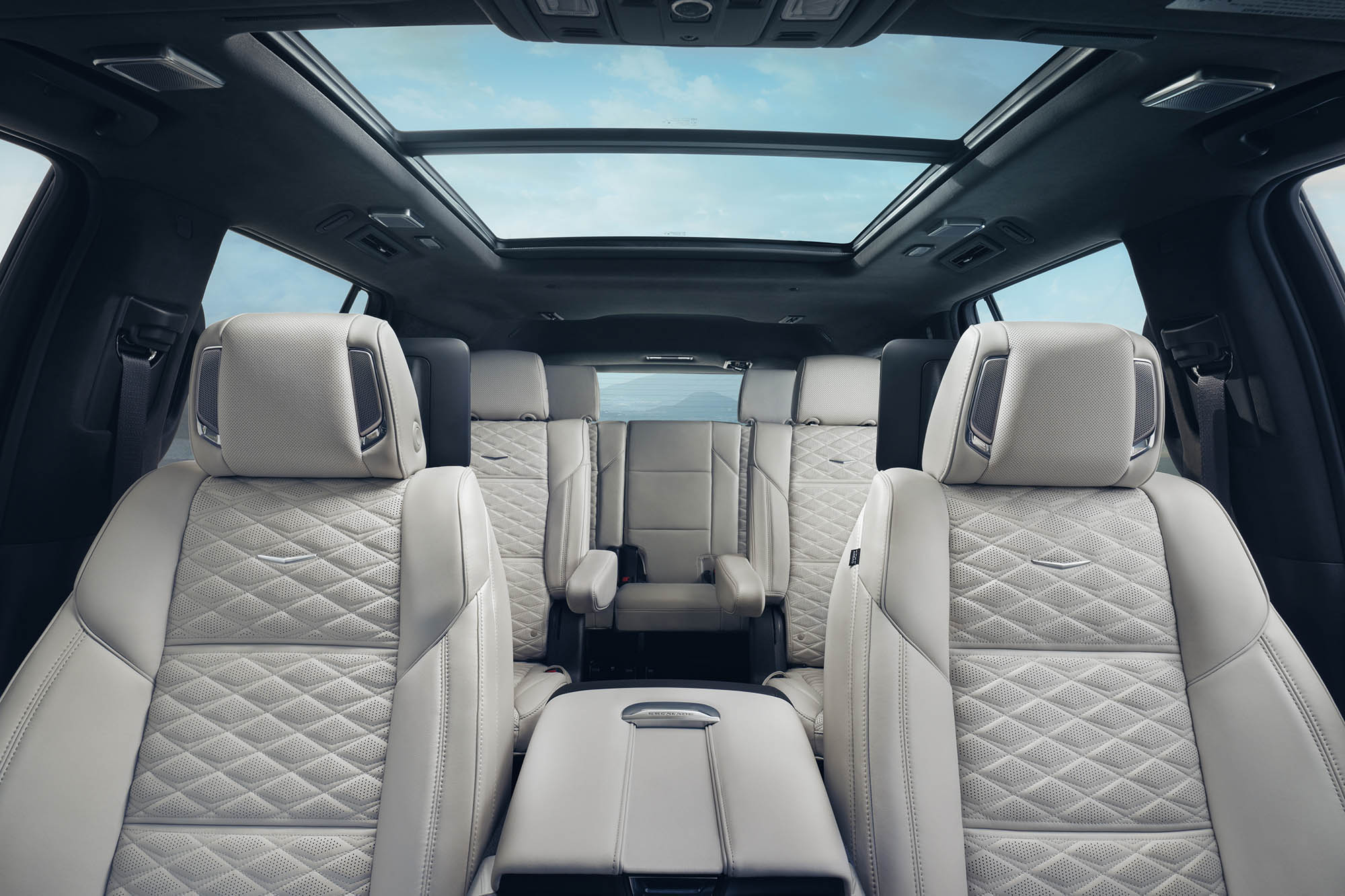 The interior seating of the 2025 Cadillac Escalade