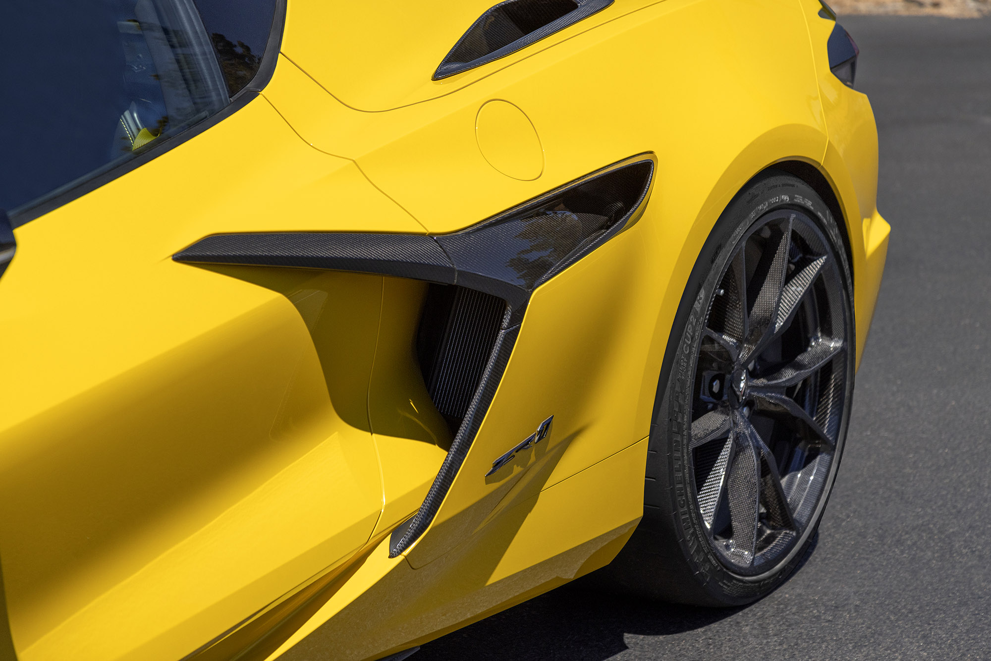 2025 Chevrolet Corvette ZR1 Coupe, side ducting detail