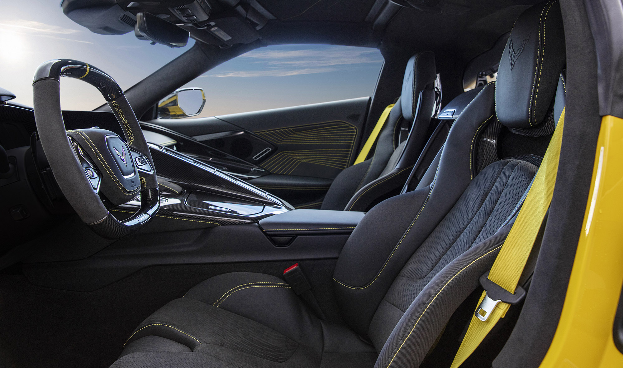 2025 Chevrolet Corvette ZR1 Coupe interior in black