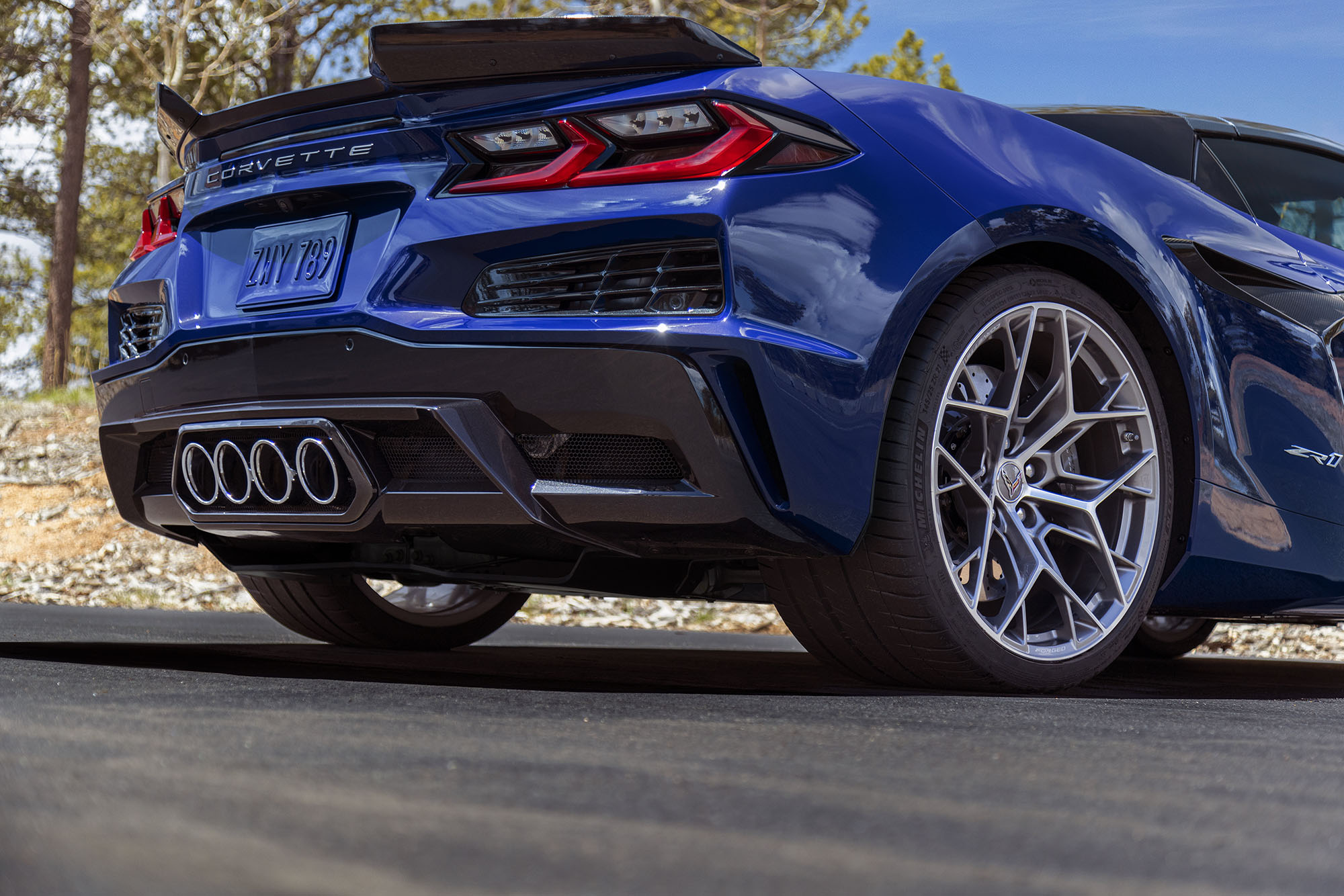 2025 Chevrolet Corvette ZR1 Convertible in Hysteria Purple, rear detail