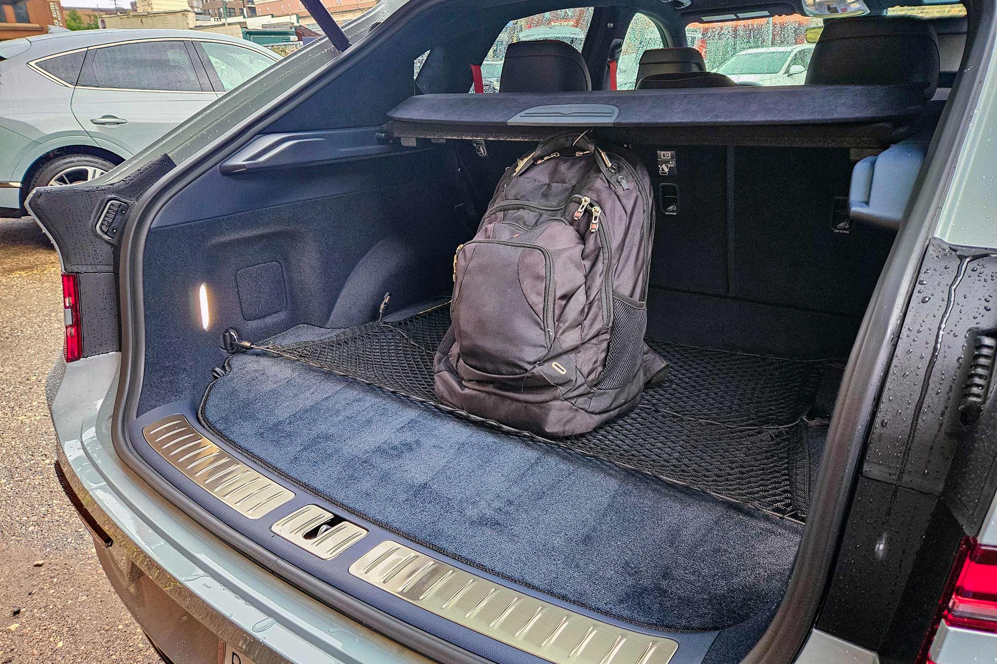 Rear cargo storage area in a 2025 Genesis GV80 Coupe