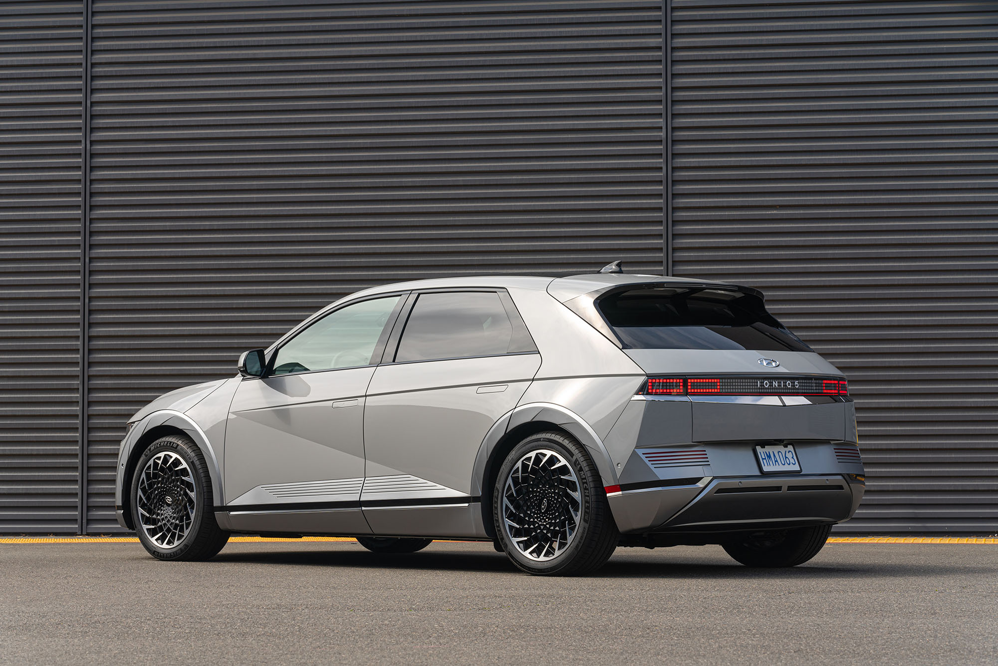 2023 Hyundai Ioniq 5 in silver, rear