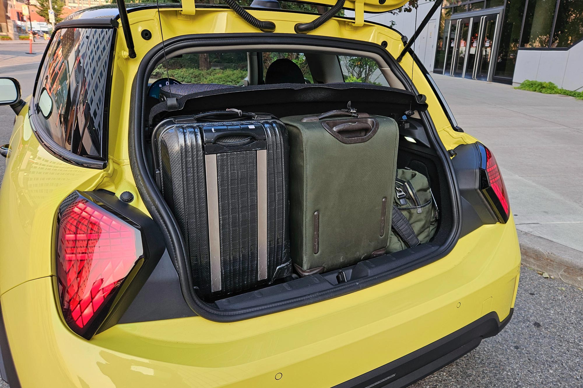 2025 Mini Cooper 2 door cargo space.