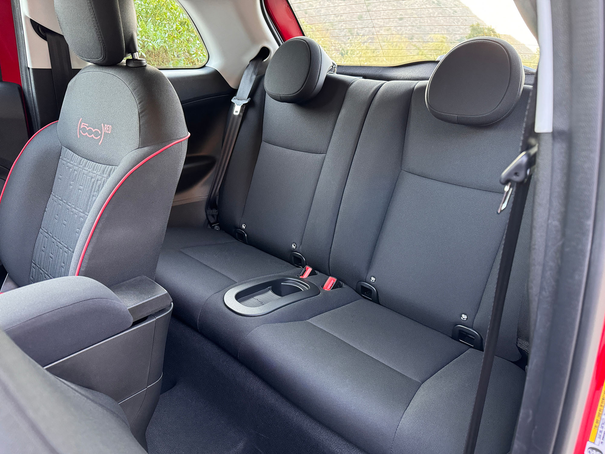 2024 Fiat 500e interior, back seats