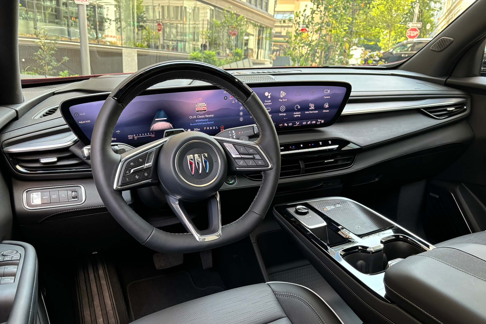 2025 Buick Enclave ST interior showing the dashboard and floating center console