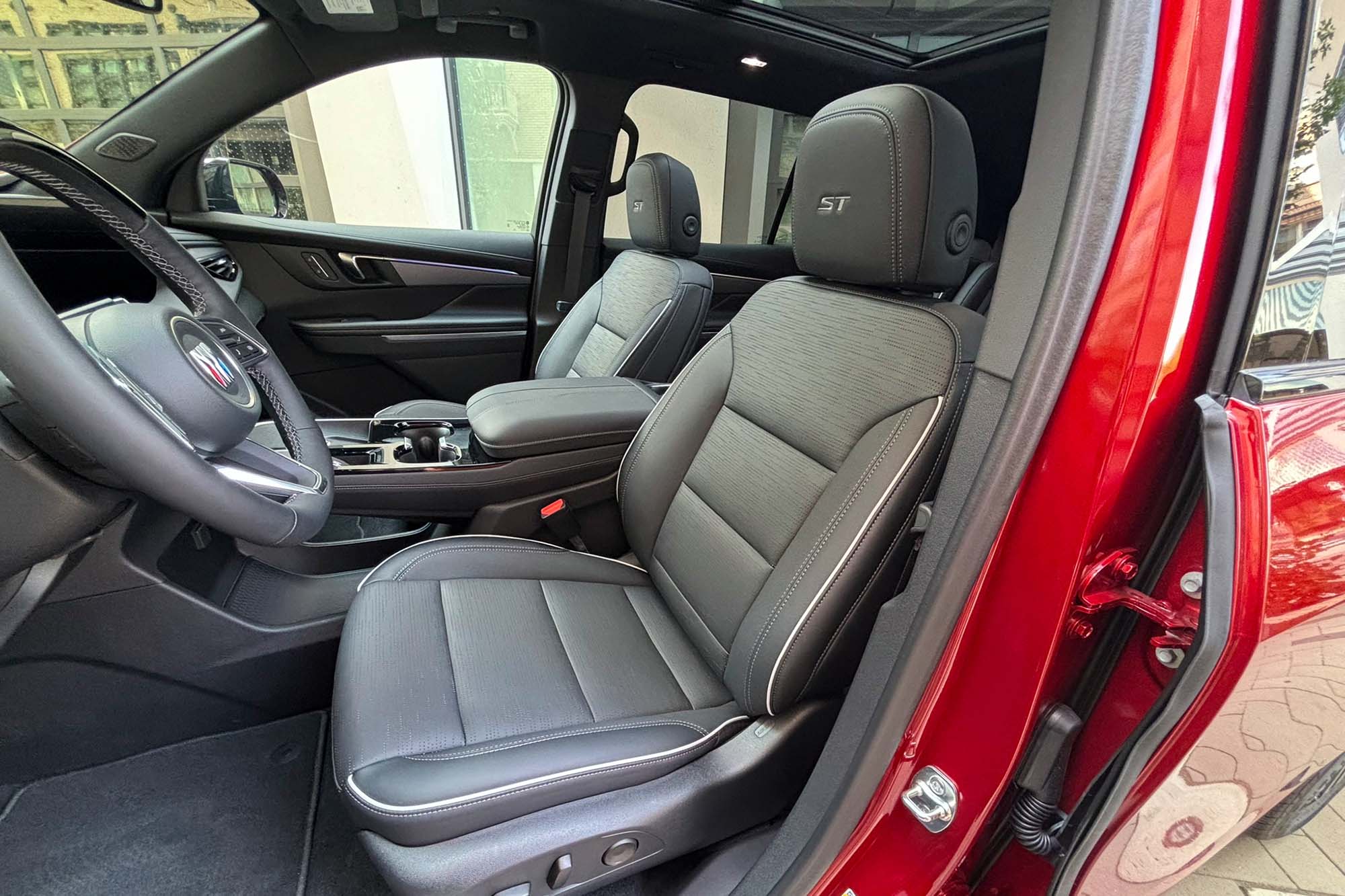 2025 Buick Enclave ST interior showing the front seats