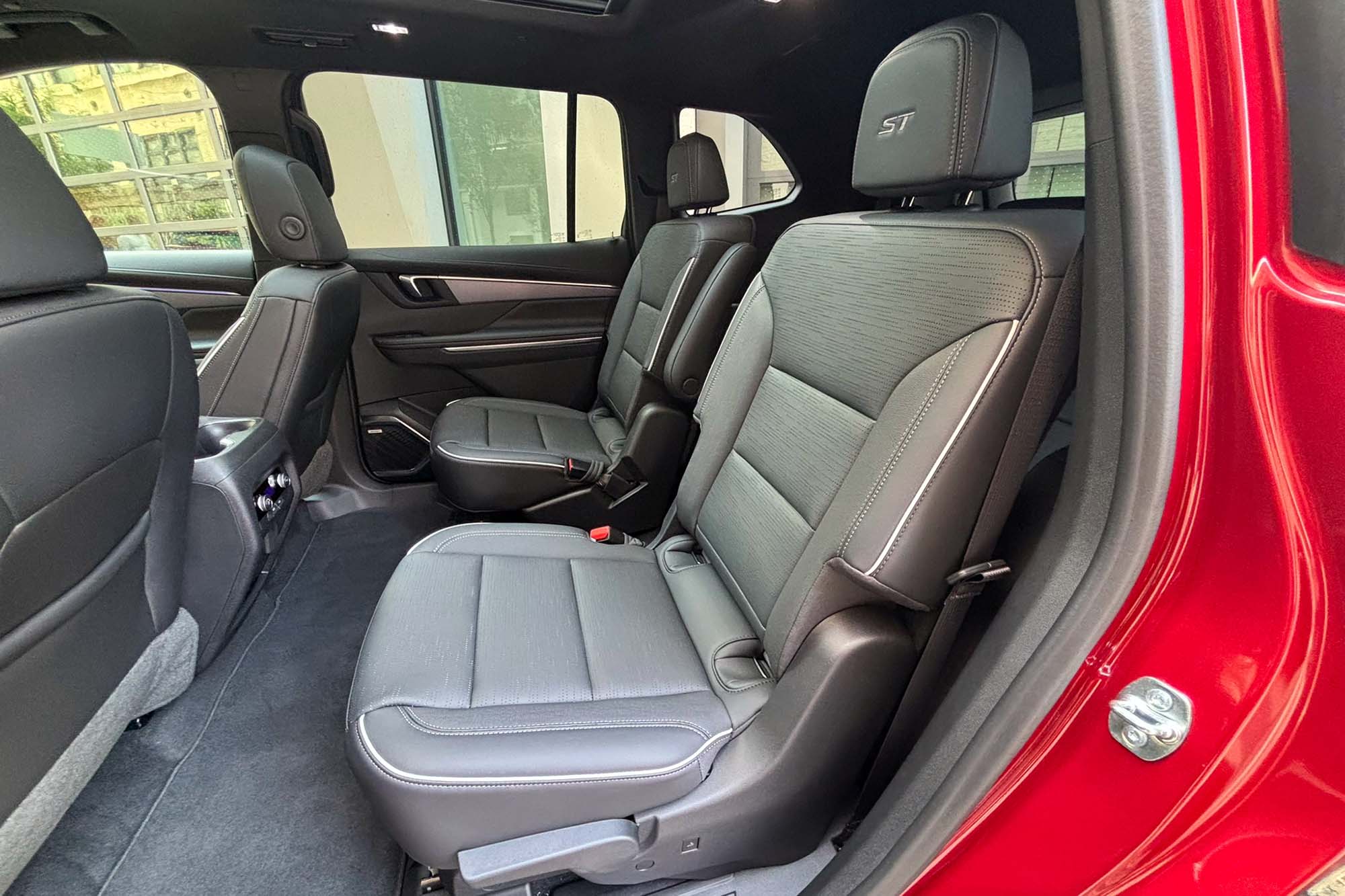 2025 Buick Enclave ST interior showing the second-row seats