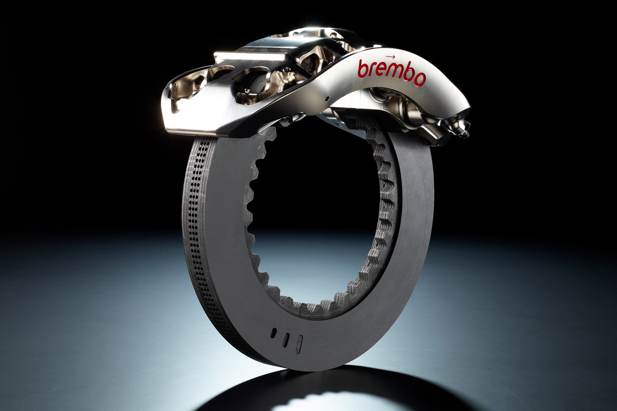 Brembo brake caliper and disc from a Bugatti Bollide