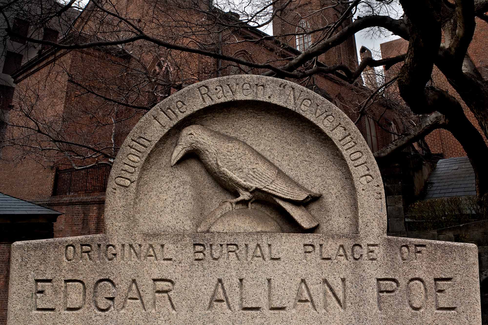 The grave of Edgar Allan Poe