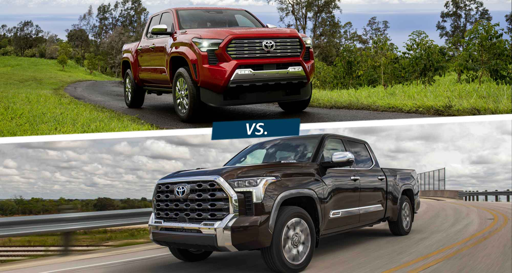 Compared: 2024 Toyota Tacoma vs. 2024 Toyota Tundra