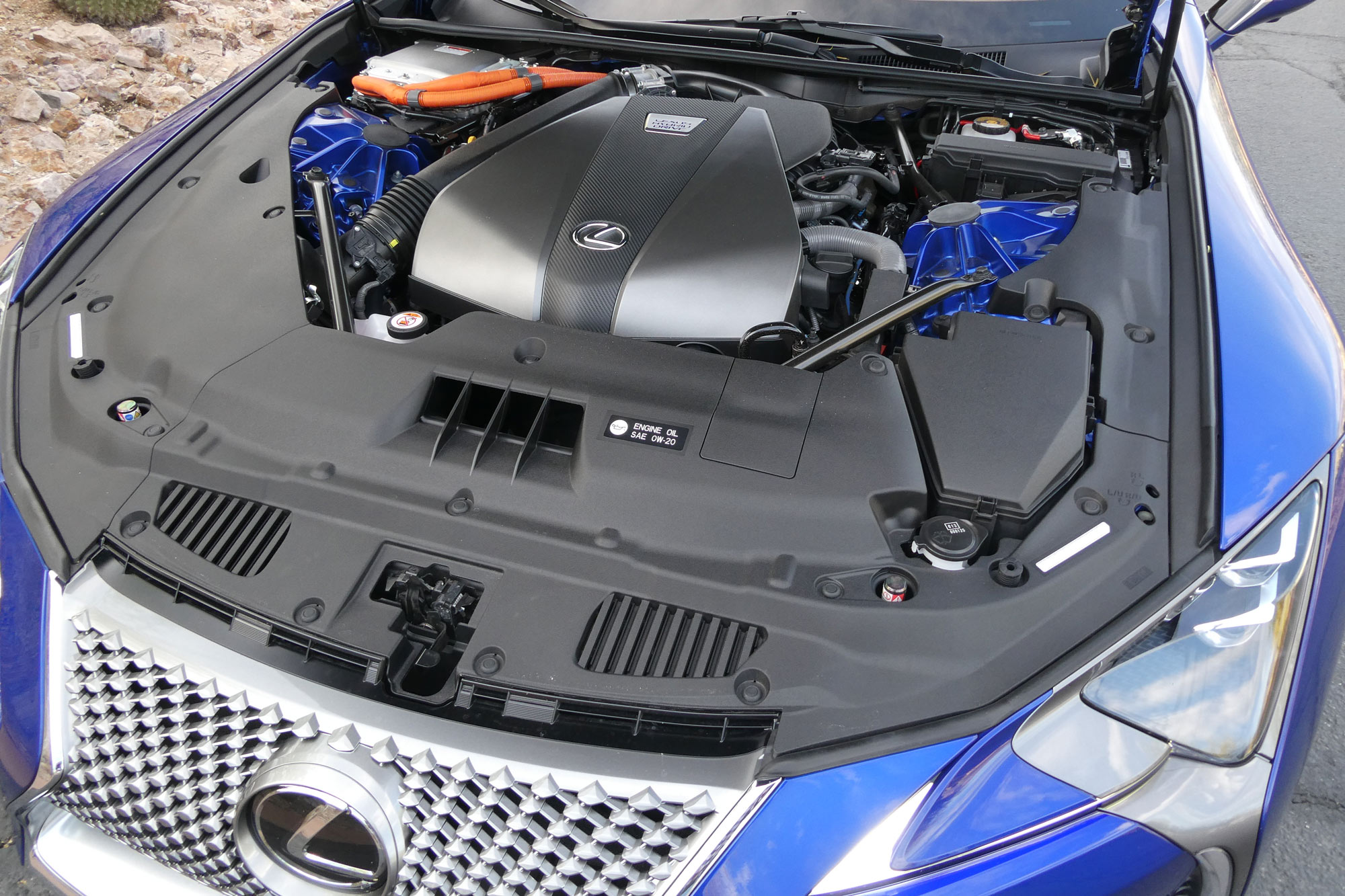 3.5-liter V6 engine in a 2024 Lexus LC 500h