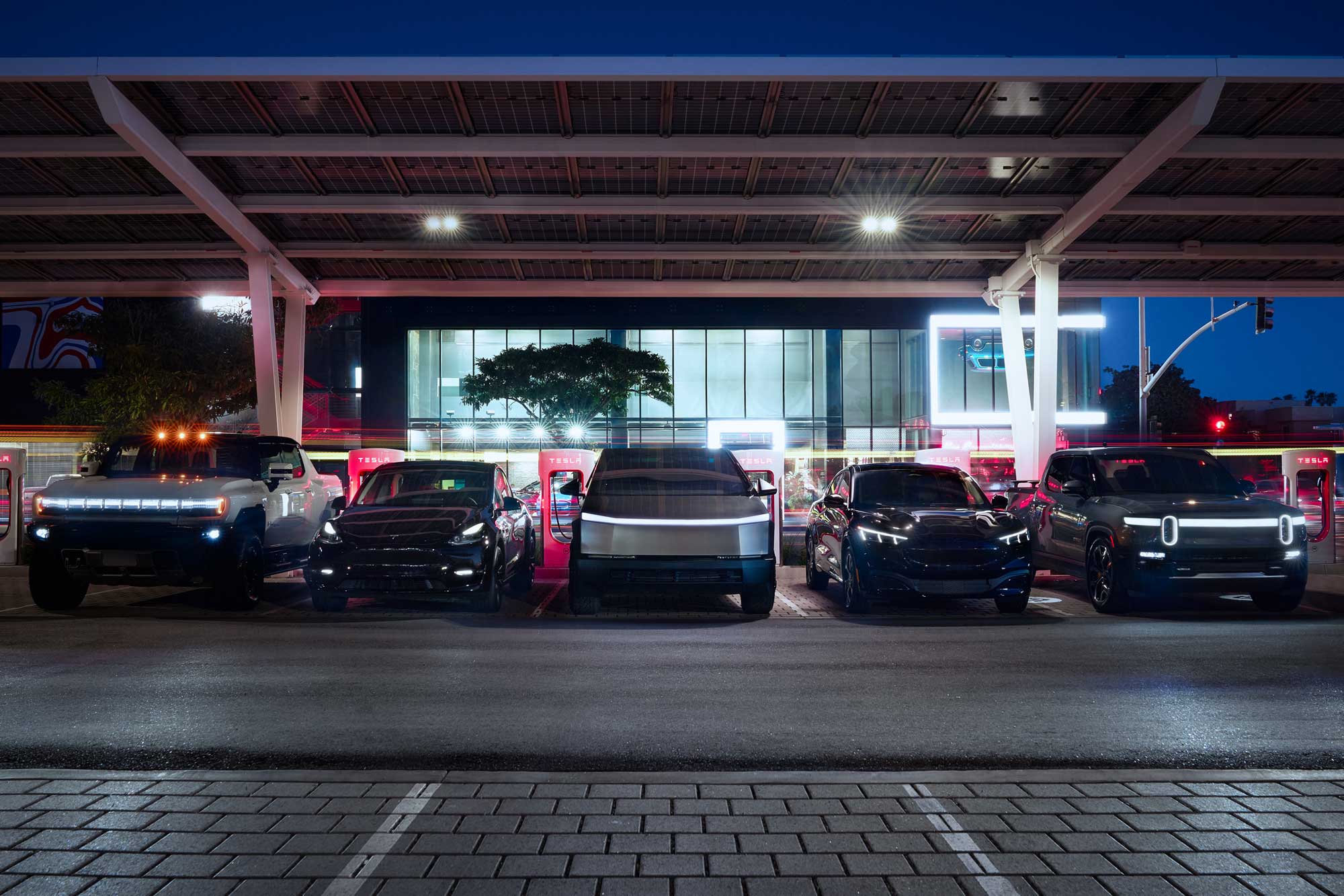 Tesla Supercharger station