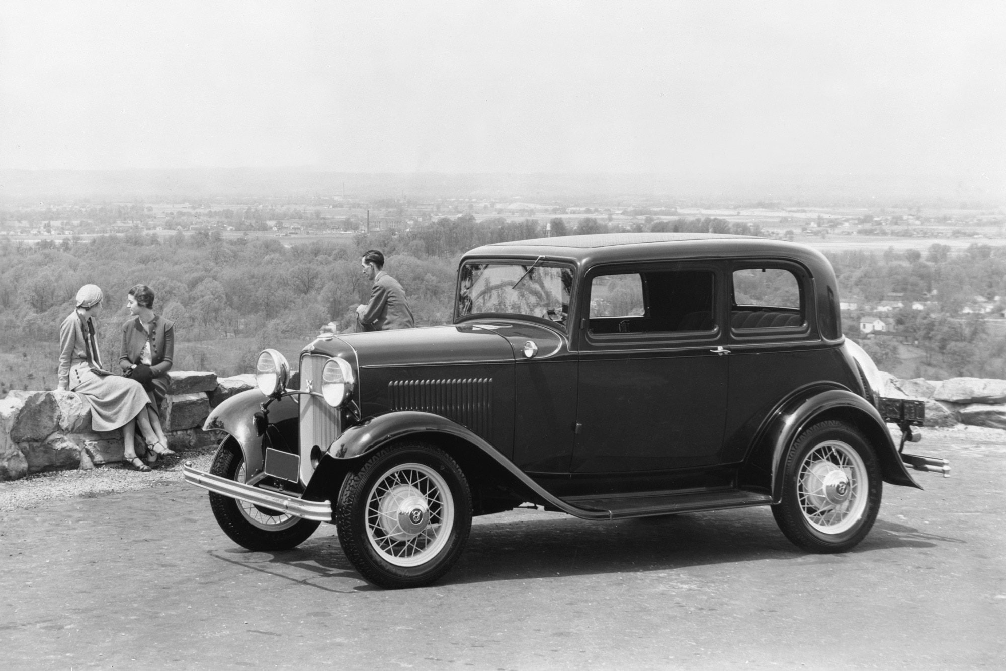 A 1932 Ford Victoria