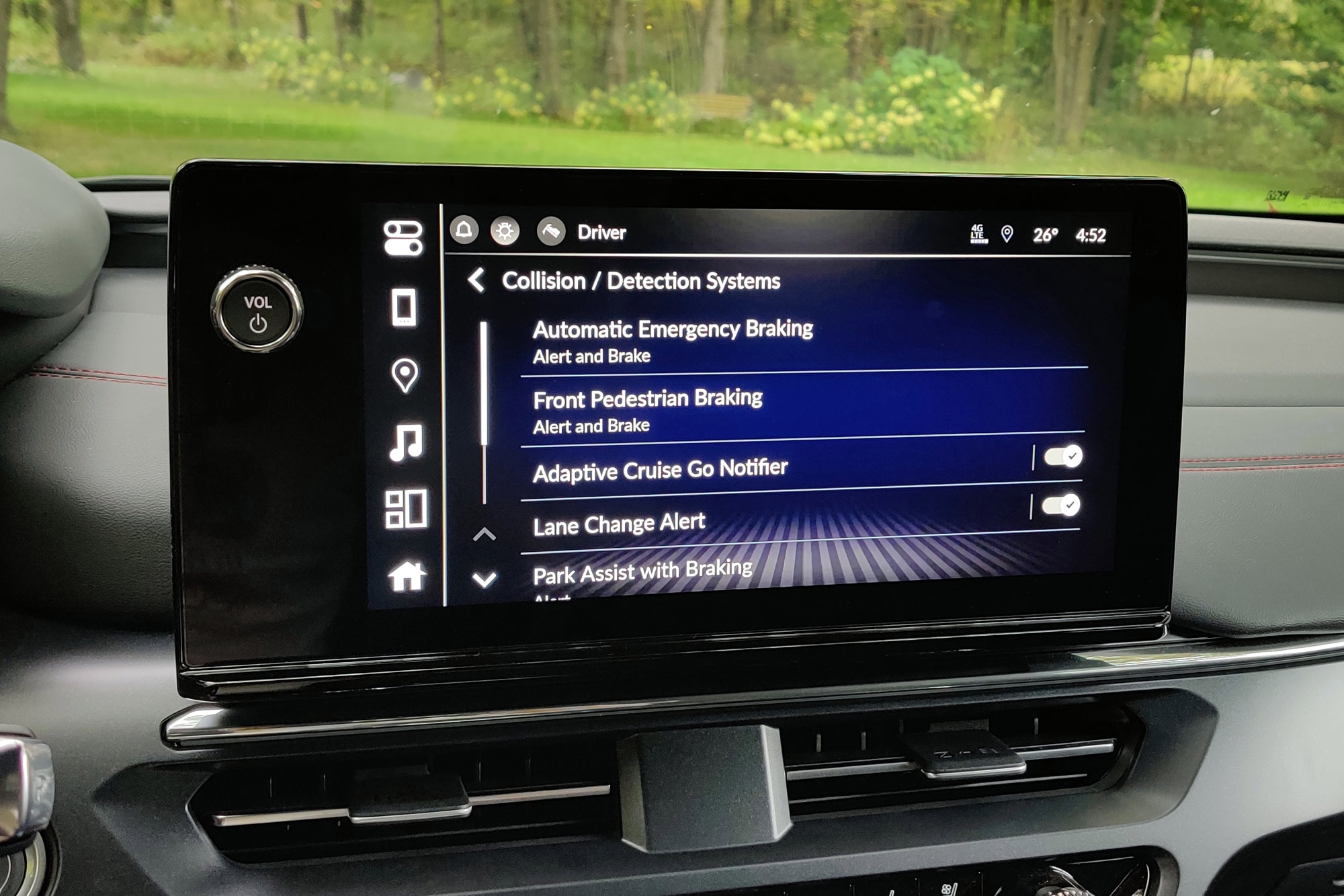 Infotainment screen in a 2024 Acura ZDX A-Spec AWD