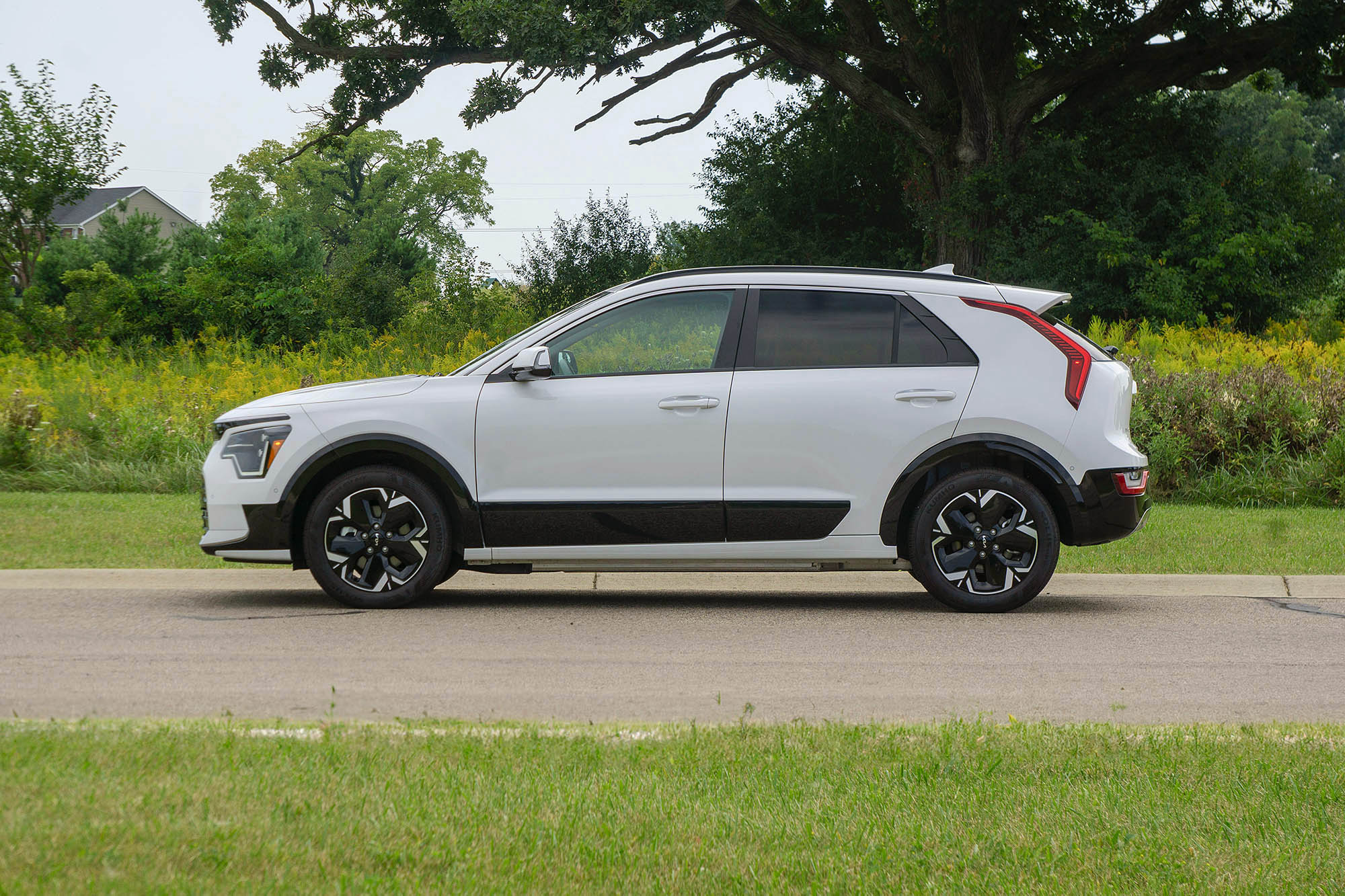 2024 Kia Niro EV Wave in Snow White Pearl, side view