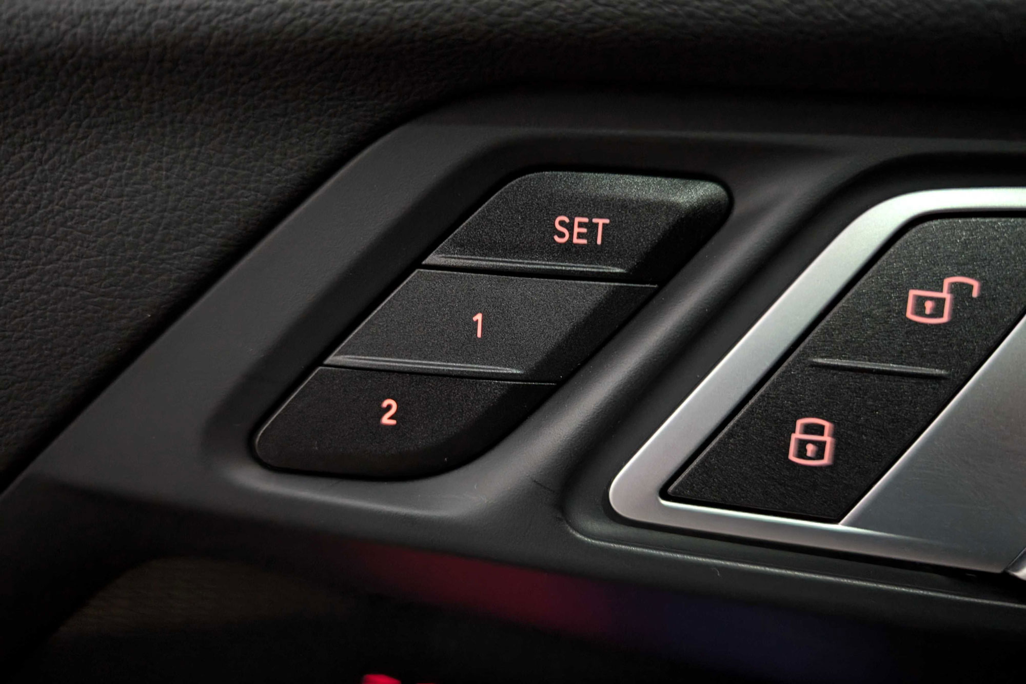 Vehicle door lock and memory controls