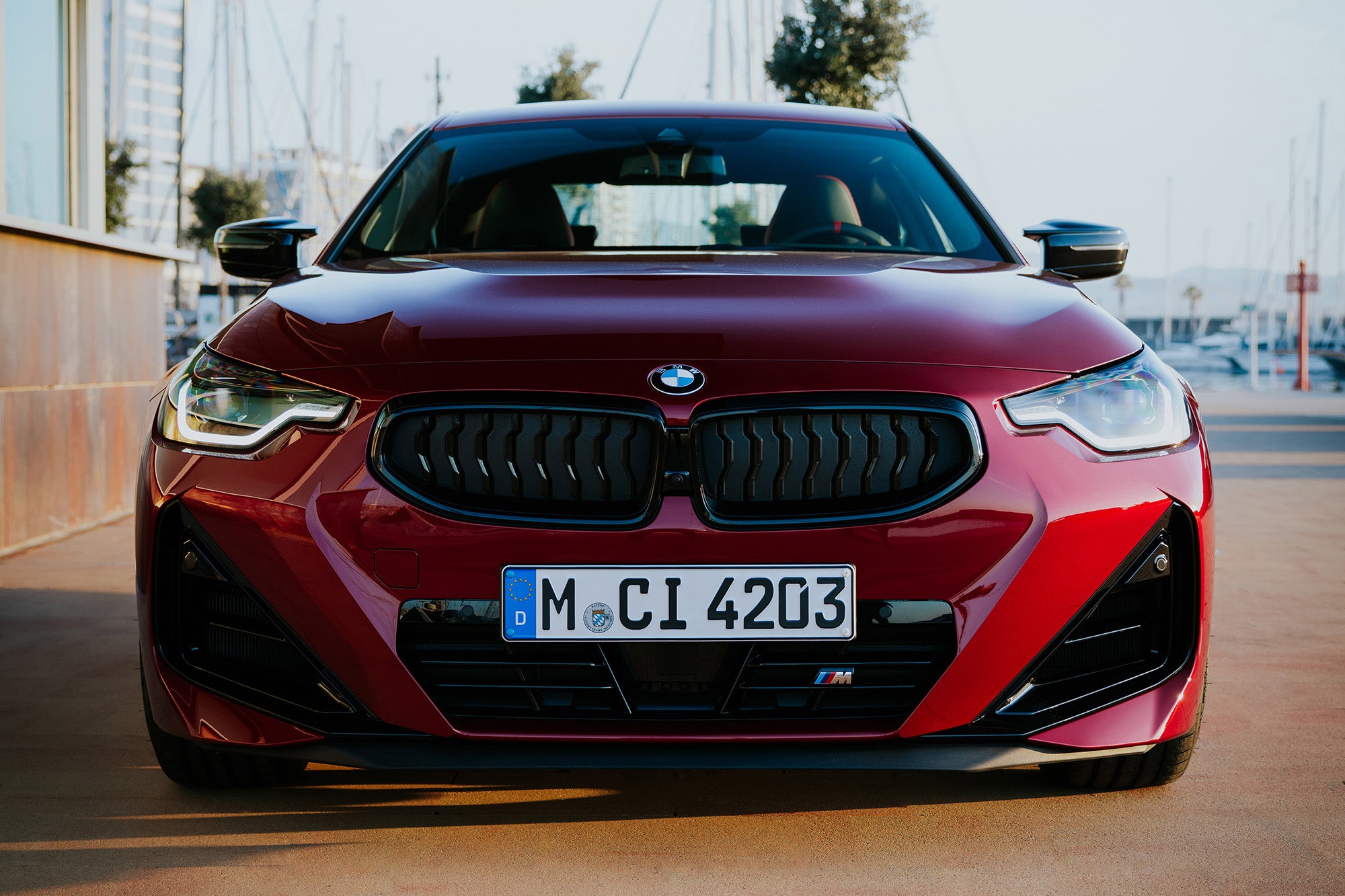 2025 BMW M240i xDrive in Vegas Red Metallic, front view