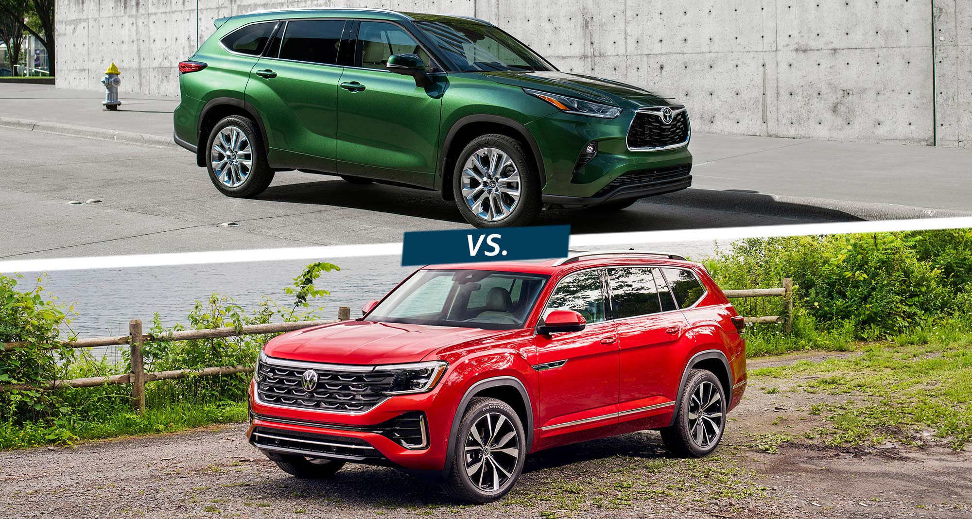 Compared: 2024 Toyota Highlander vs. 2024 Volkswagen Atlas