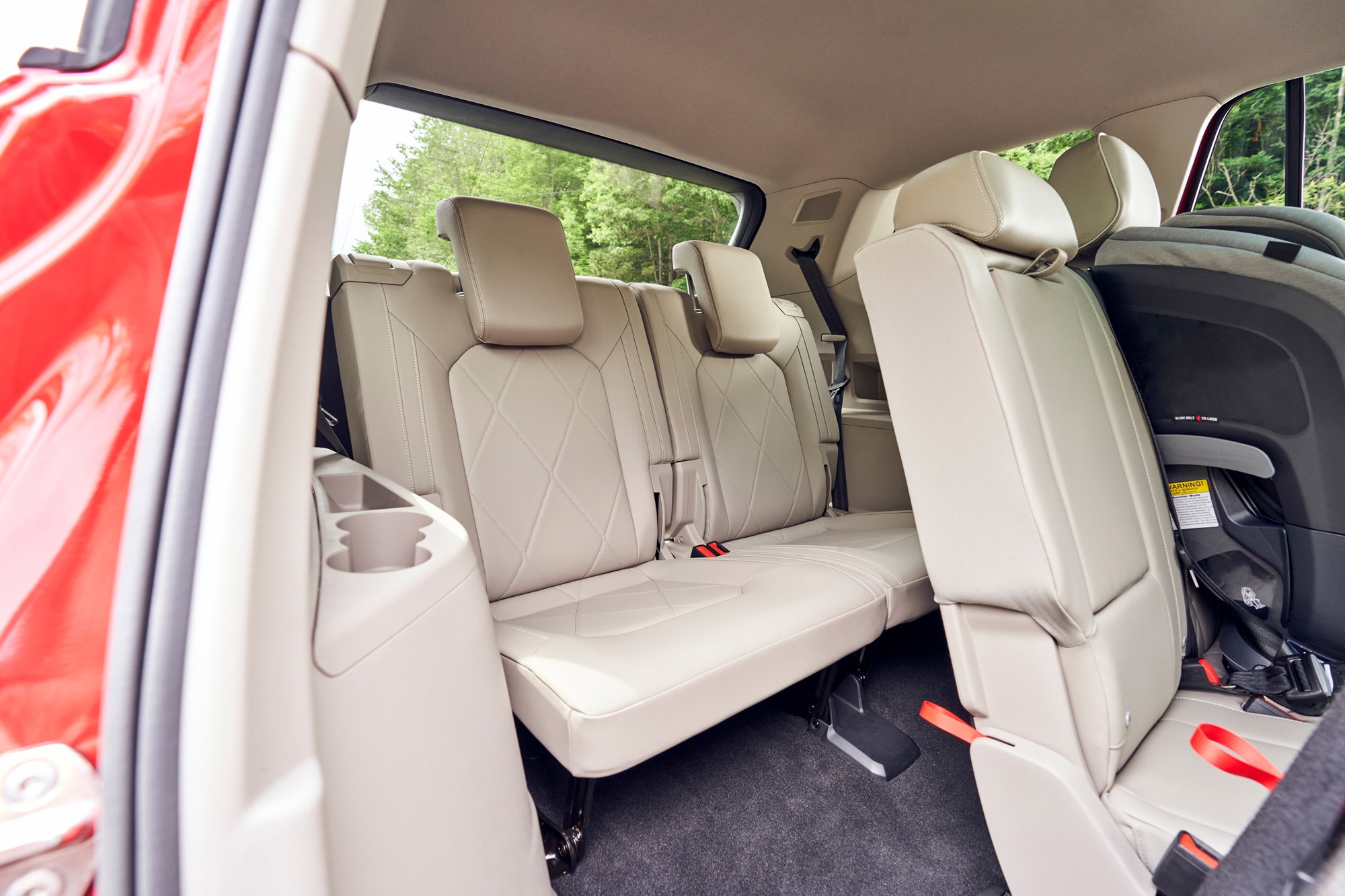 Interior of a 2024 Volkswagen Atlas, third-row seating