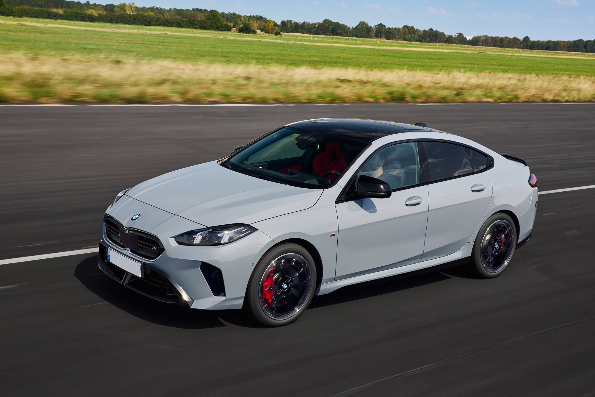 Front of a gray 2025 BMW M235