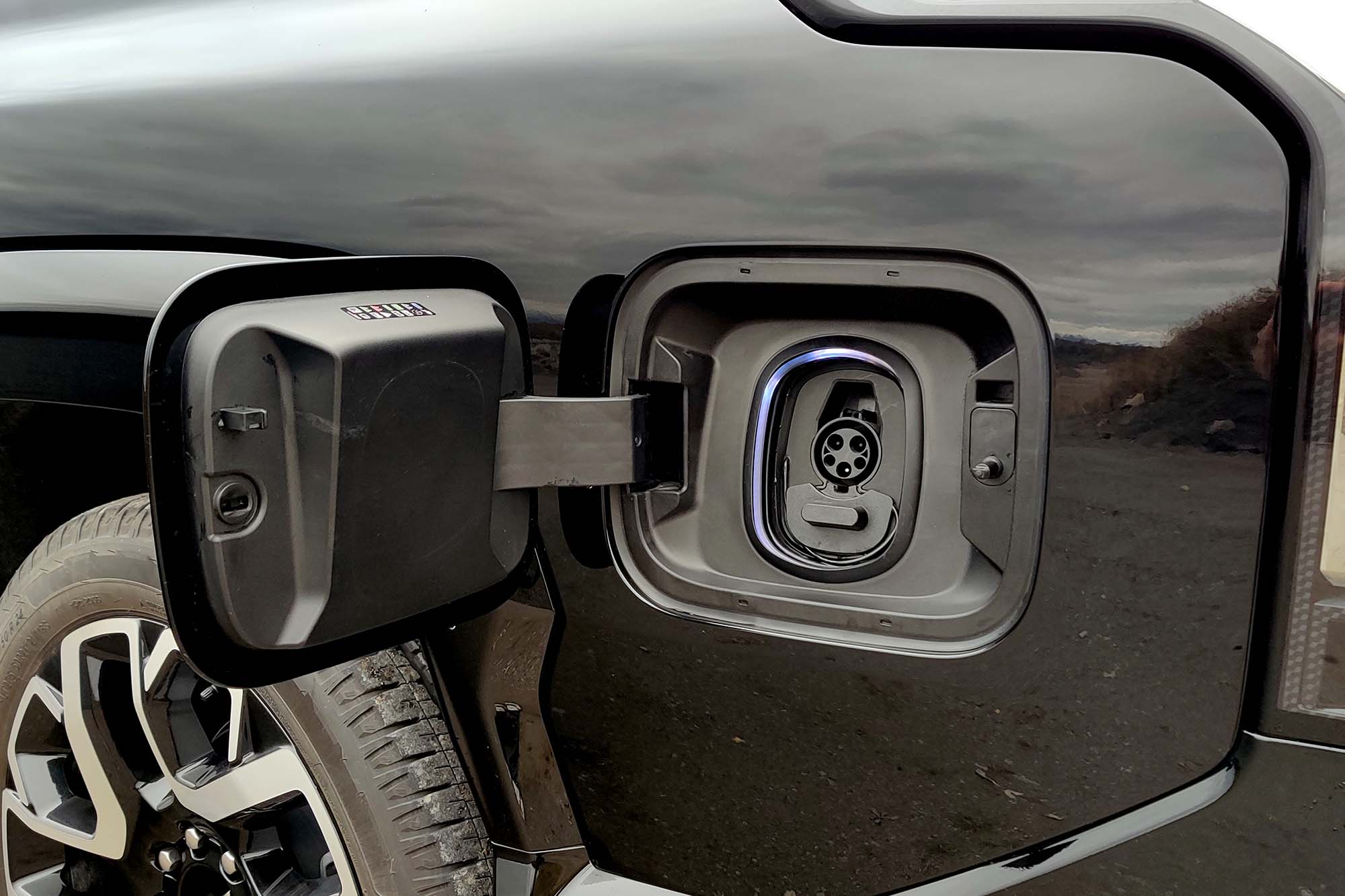 2025 Chevrolet Silverado EV First Edition RST power port.