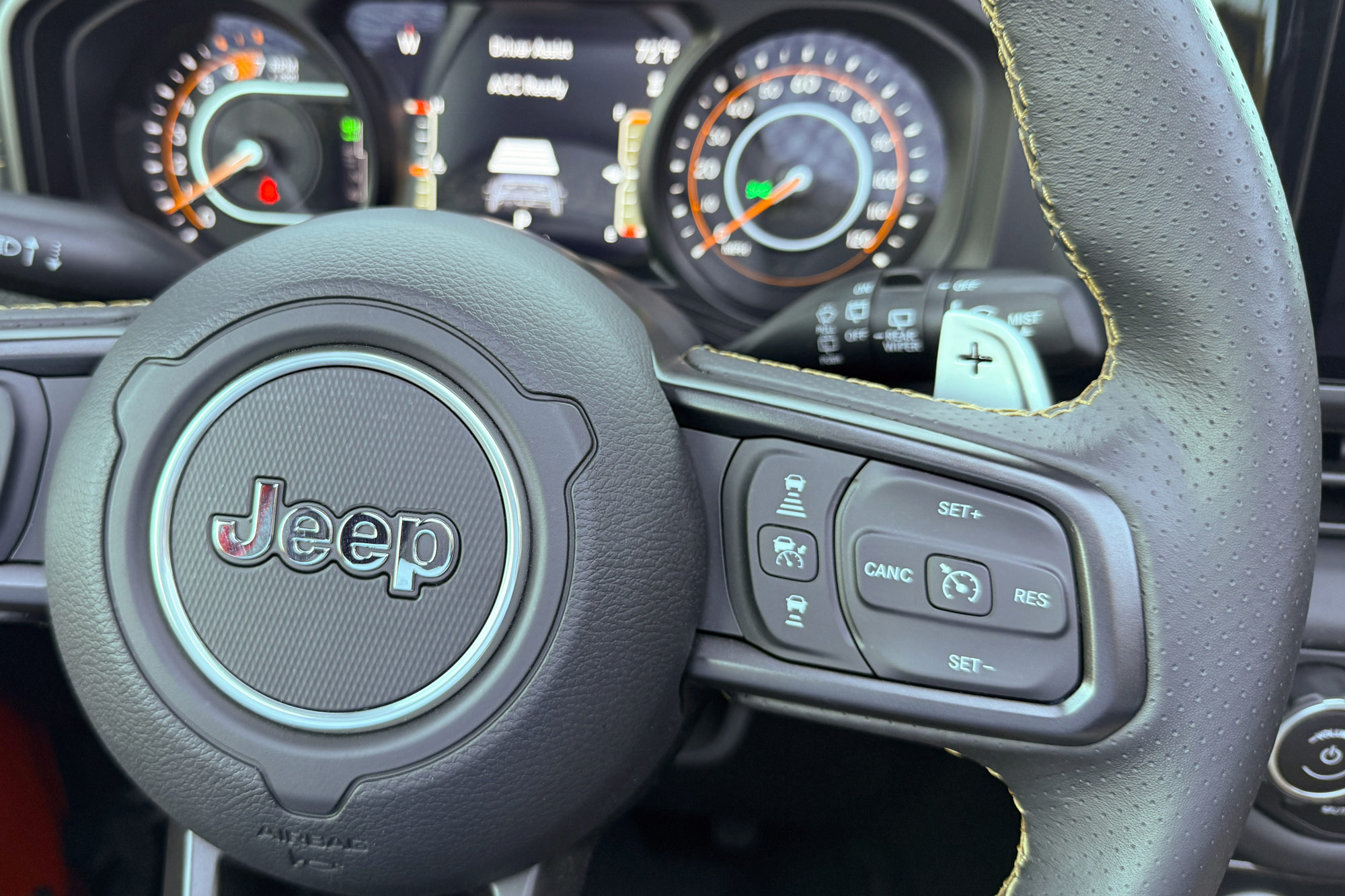 2024 Jeep Wrangler 392 Final Edition interior showing the safety features